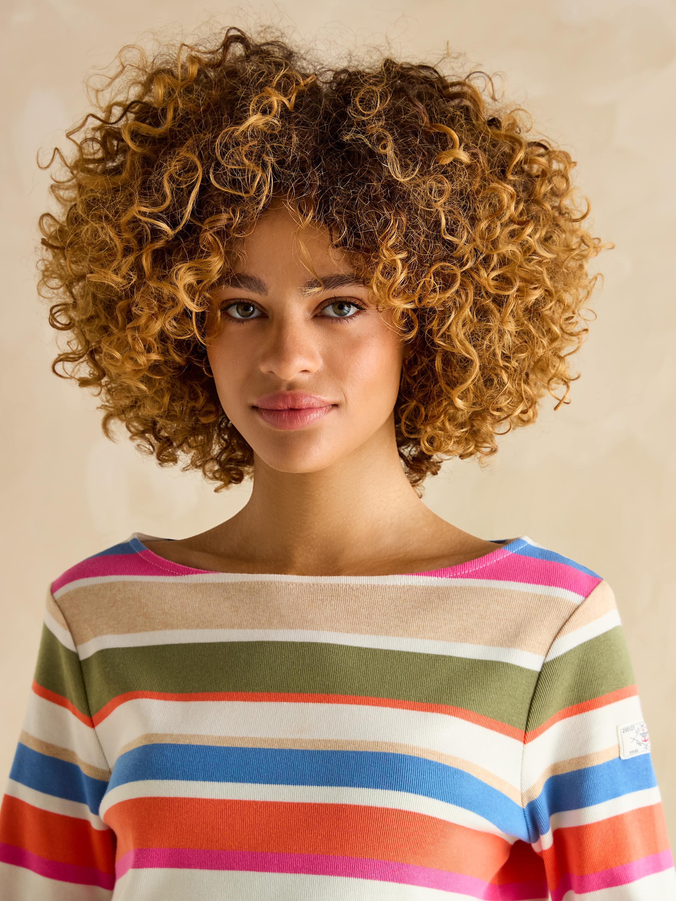 Harbour Pam Multi Boat Neck Printed Top