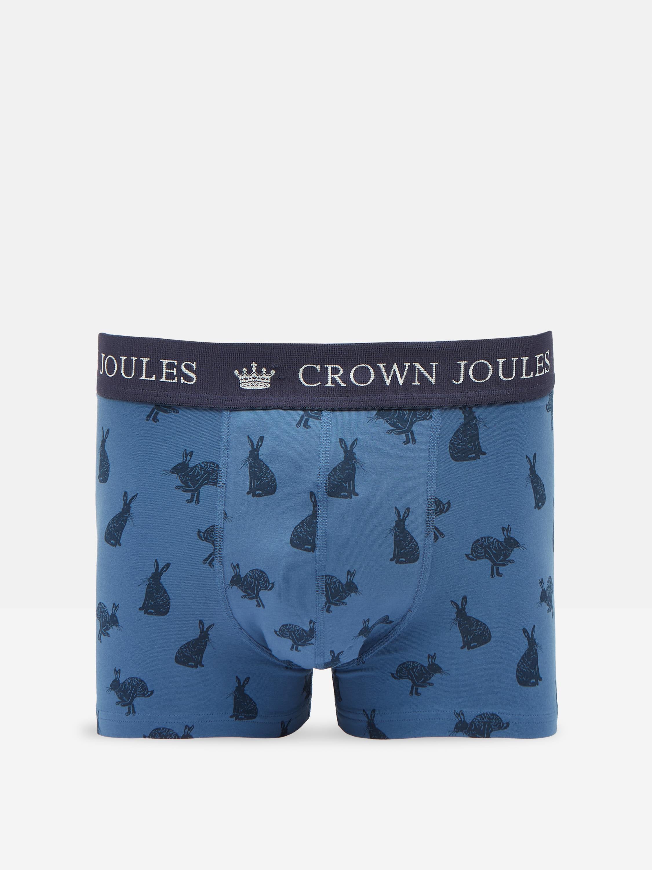 Crown Joules Navy Pack of Two Cotton Boxers