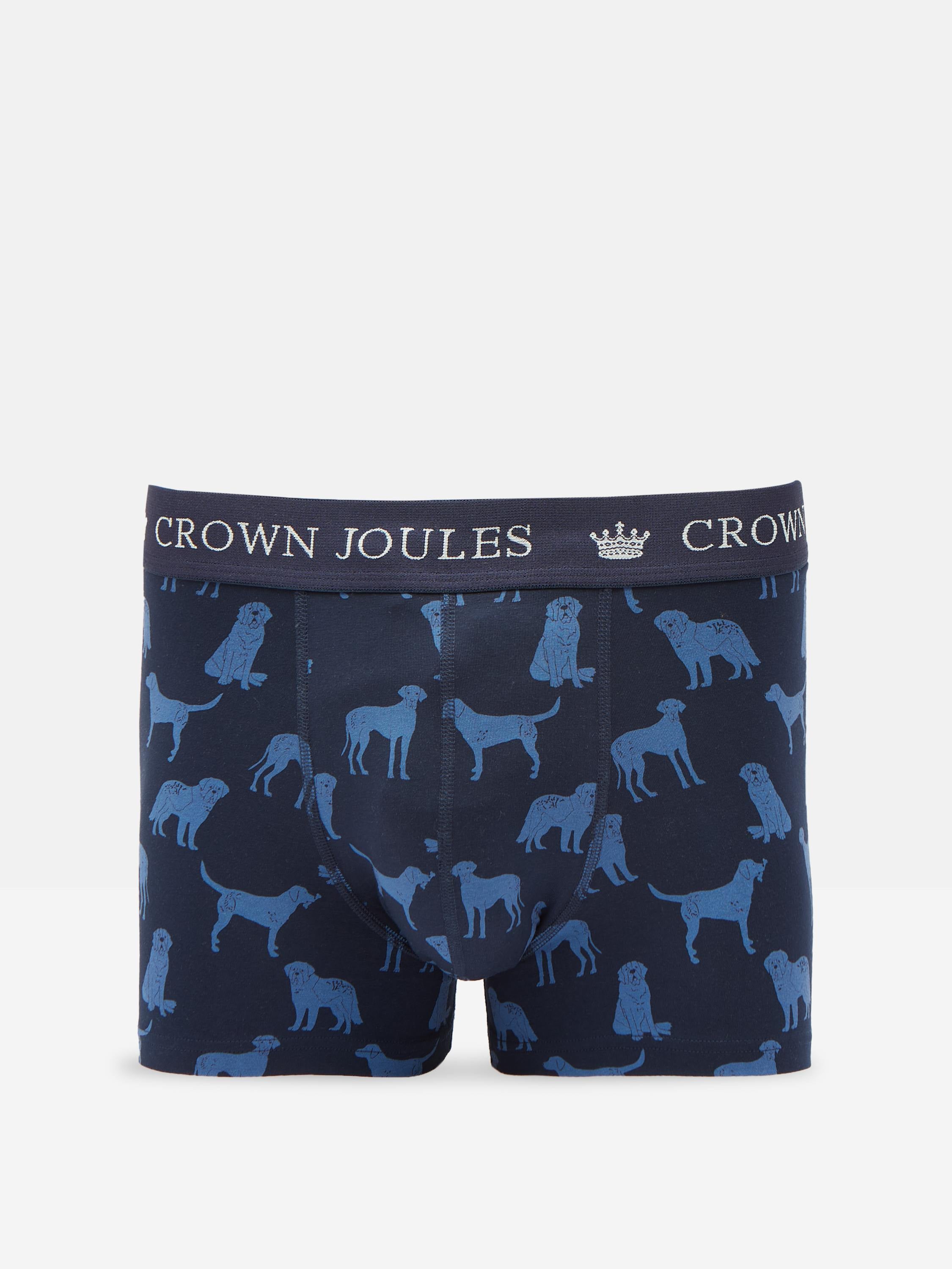 Crown Joules Navy Pack of Two Cotton Boxers