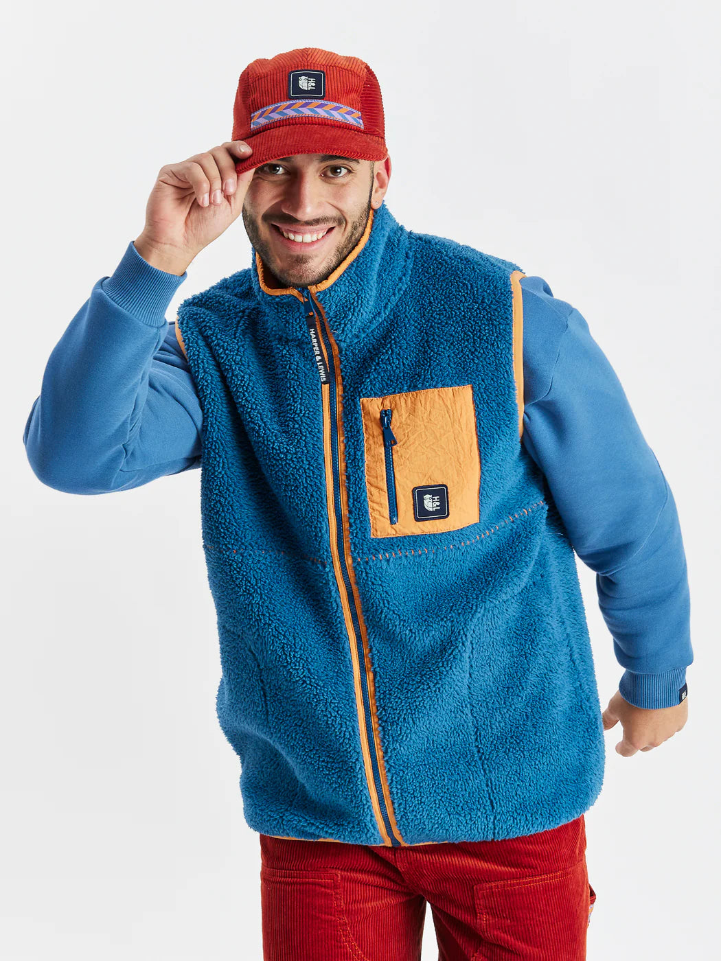 Dakota Full Zip Sherpa Gilet - Petrol