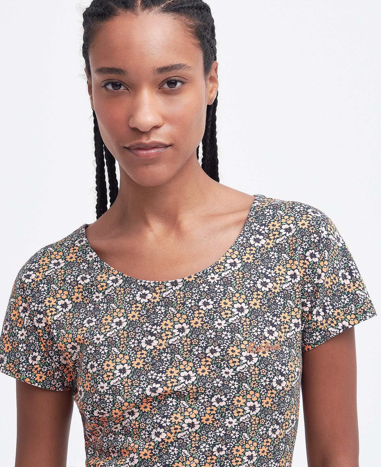 Harewood Print Dress - Navy Country Print