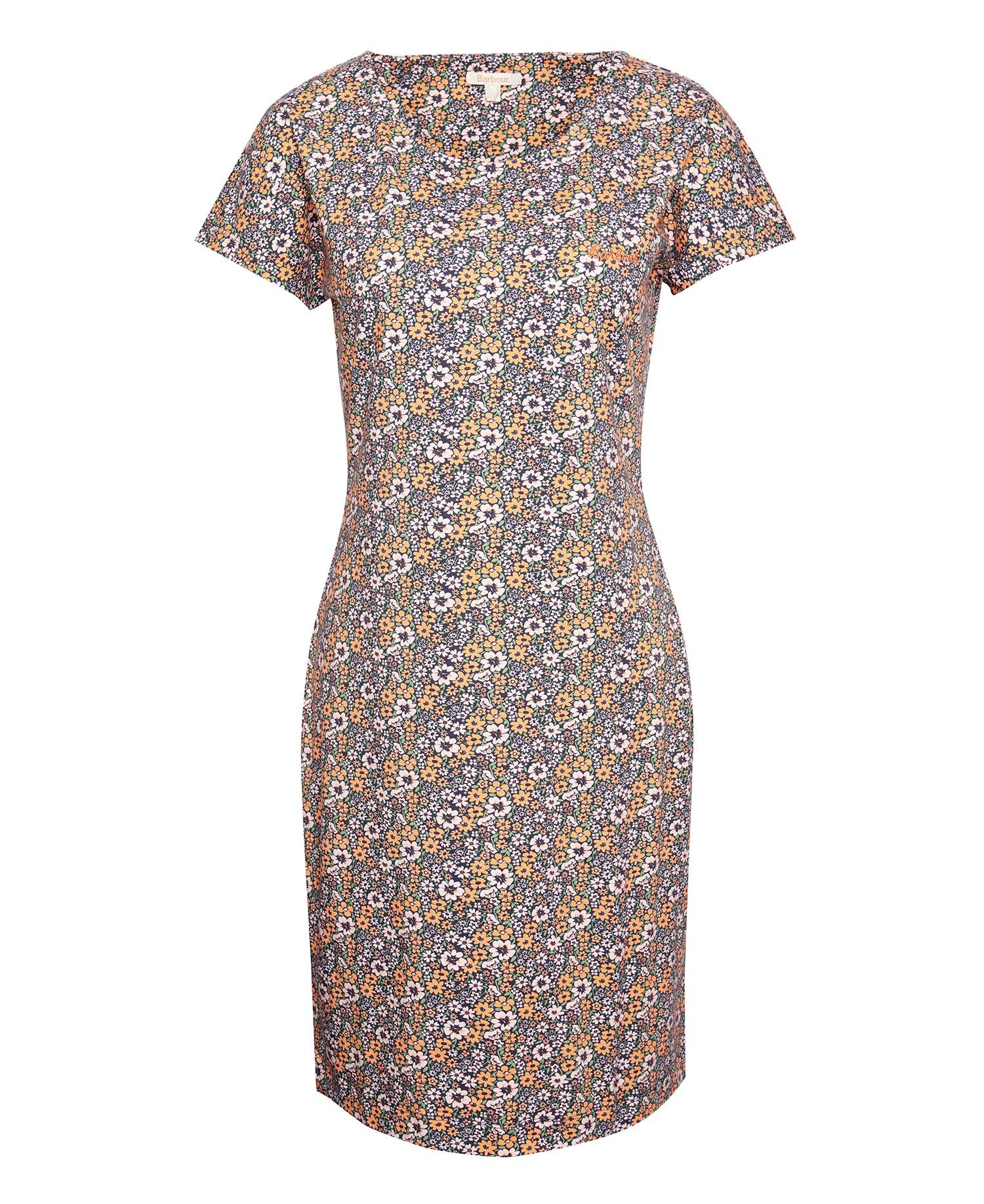 Harewood Print Dress - Navy Country Print