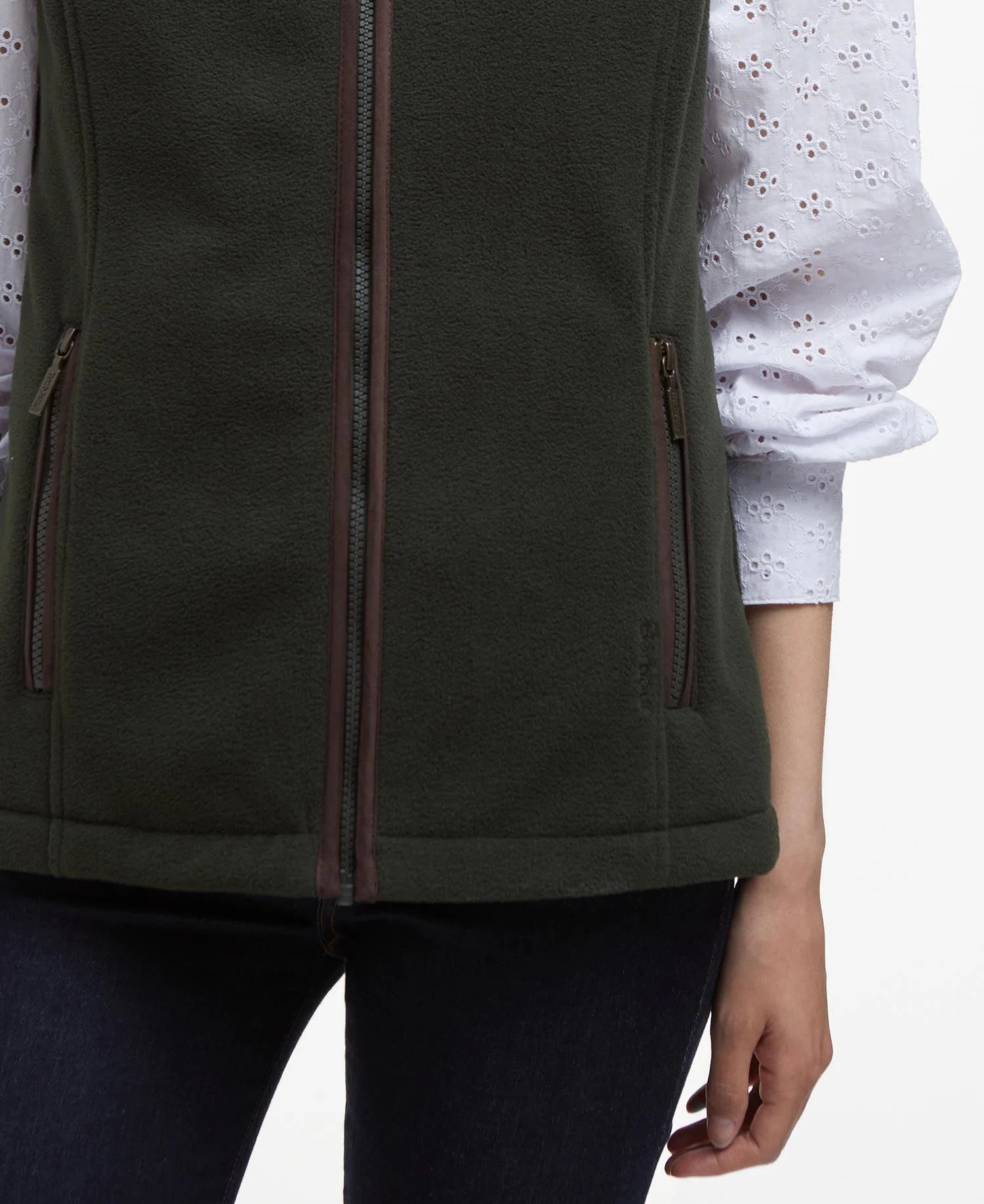 Country Colton Fleece Gilet - Sage
