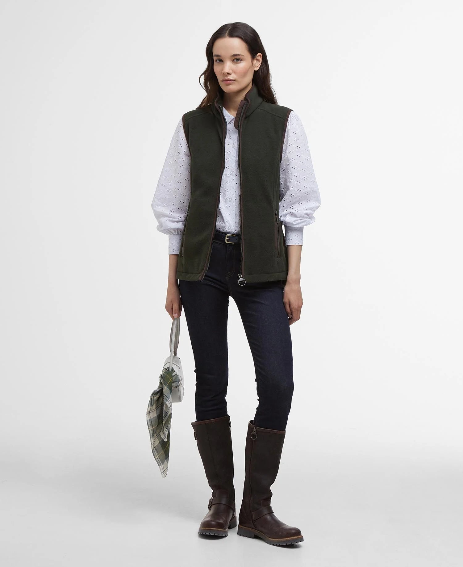 Country Colton Fleece Gilet - Sage