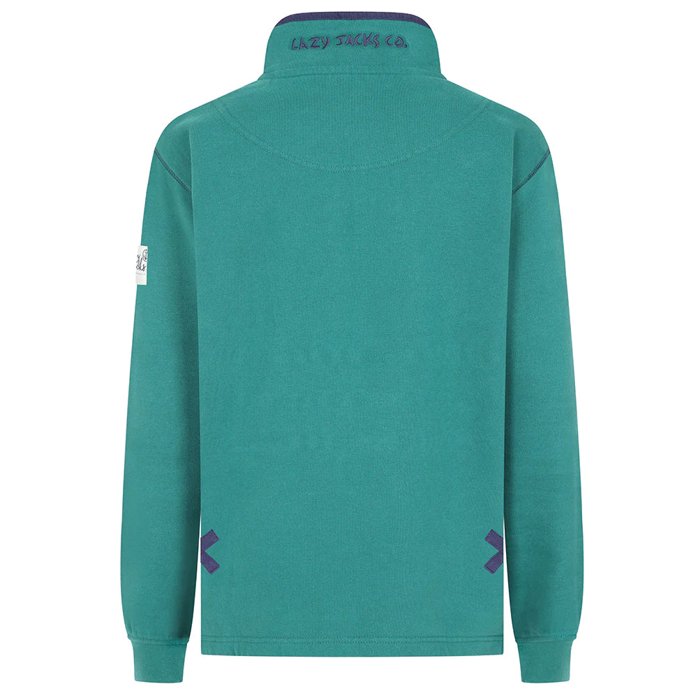 Super Soft 1/4 Zip Sweatshirt - Emerald