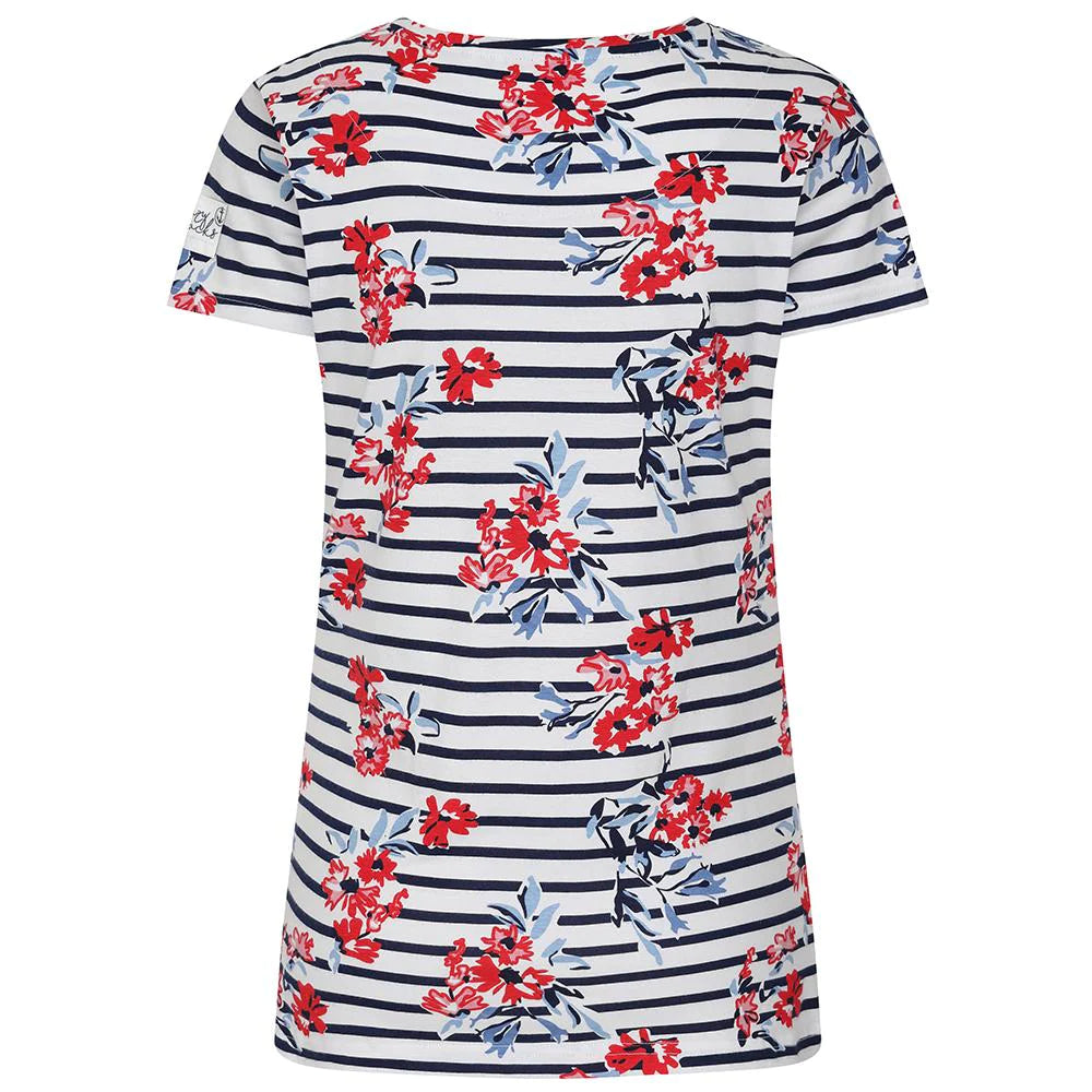 Printed Top - Meadow Red