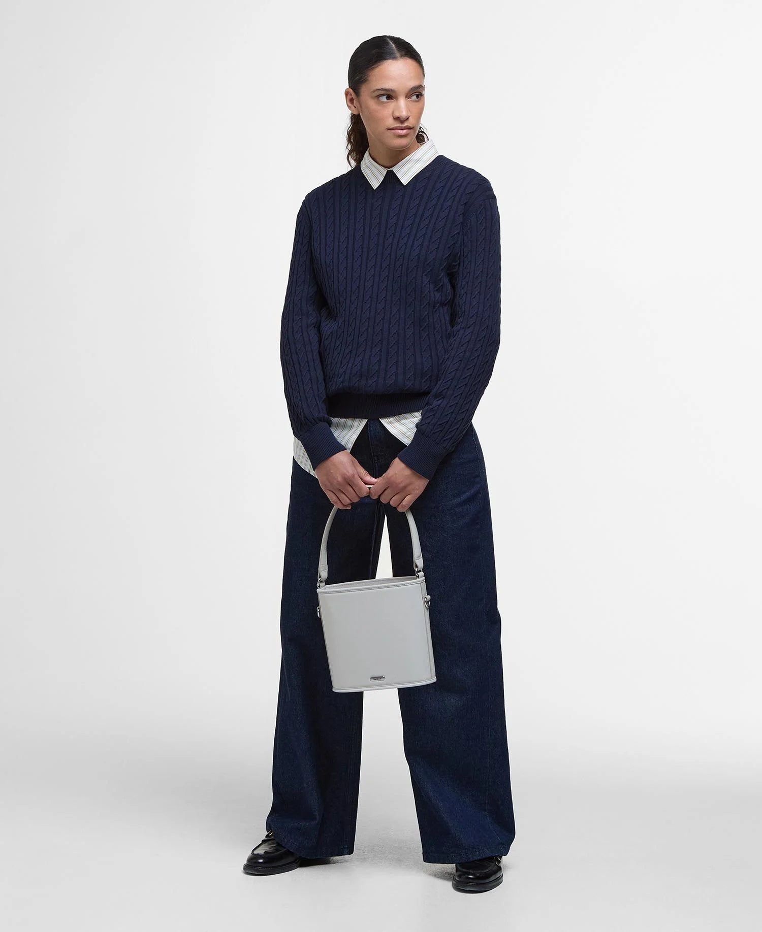 Hartland Crew Neck Jumper - Navy
