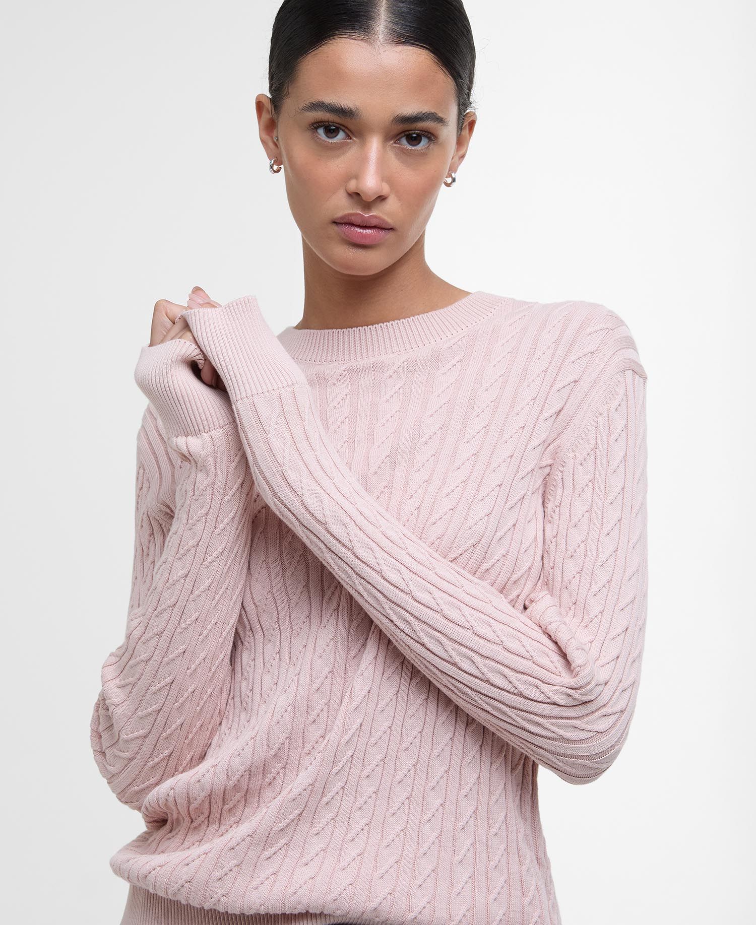 Hartland Crew Neck Jumper - Primrose Pink