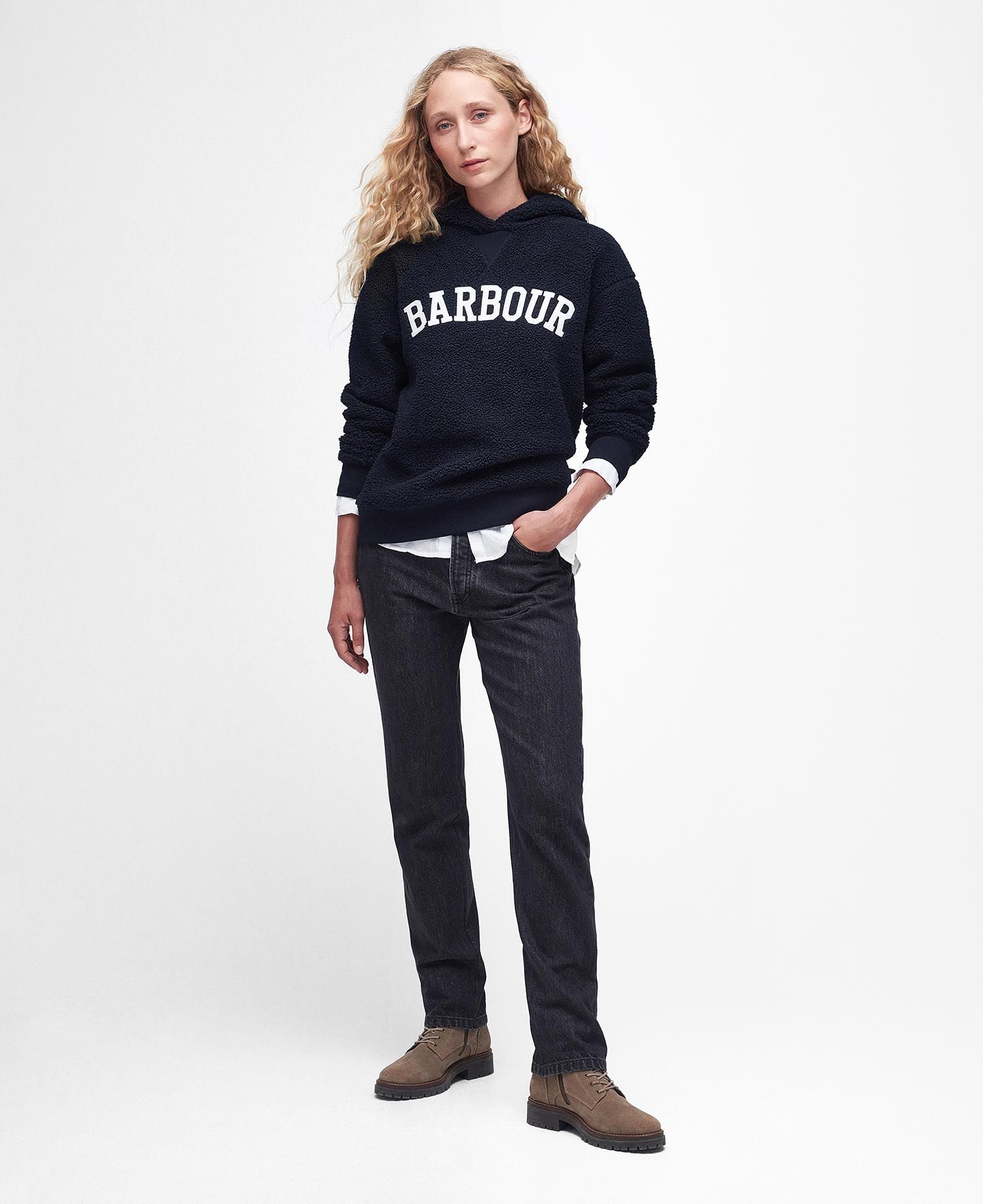 Northumberland Fleece Hoodie - Navy