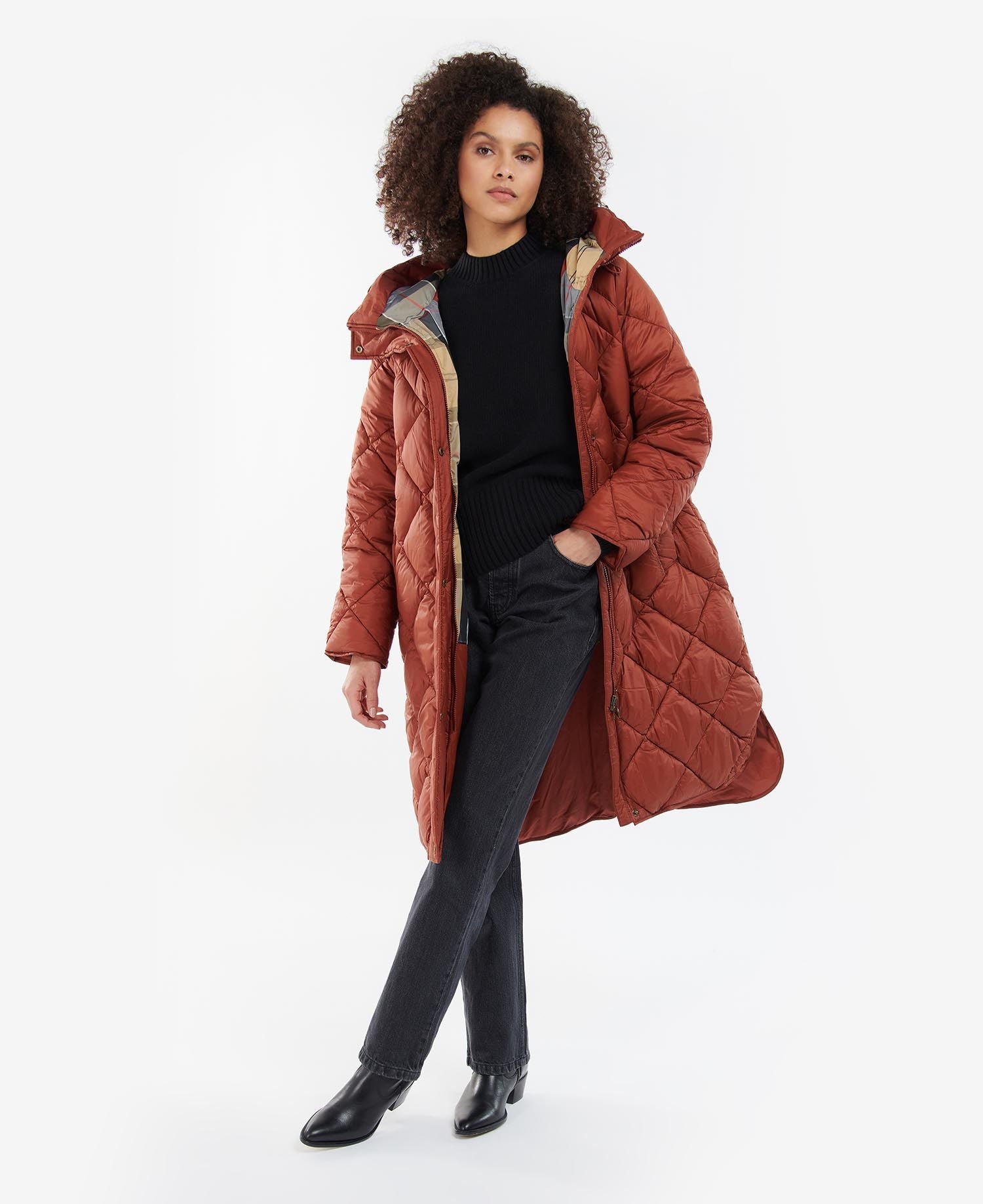 Sandyford Quilted Jacket - Maple/Dress