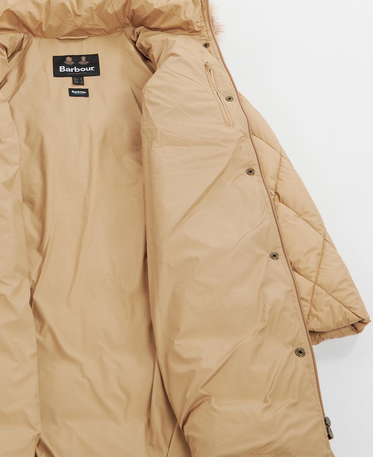 Women's Daffodil Quilt Coat - Hessian