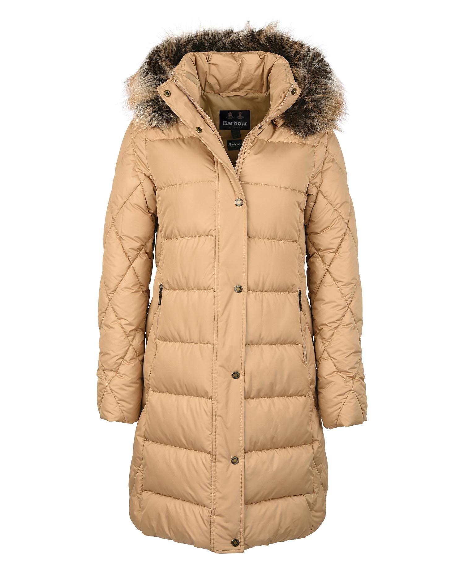 Women's Daffodil Quilt Coat - Hessian