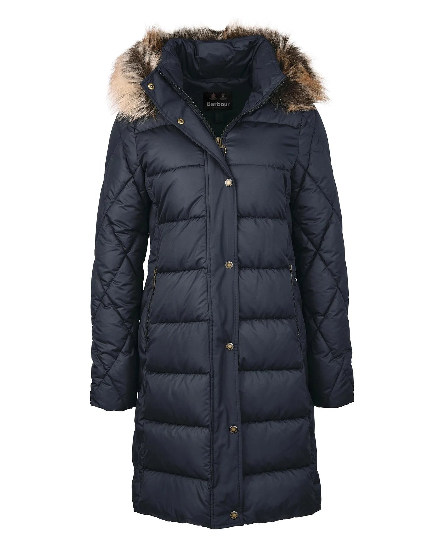 Women's Daffodil Quilt Coat - Dark Navy