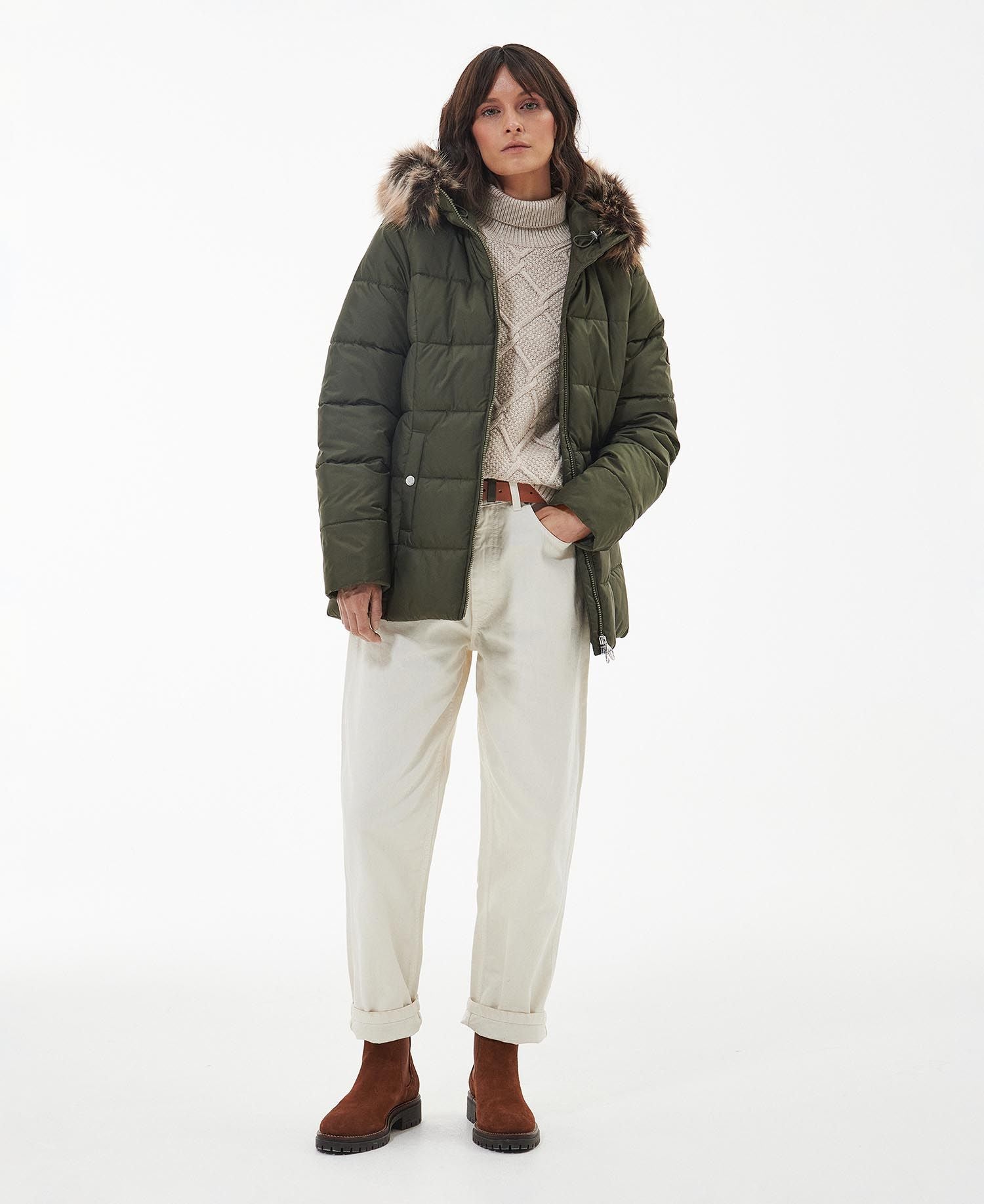 Midhurst Quilted Jacket - Deep Olive