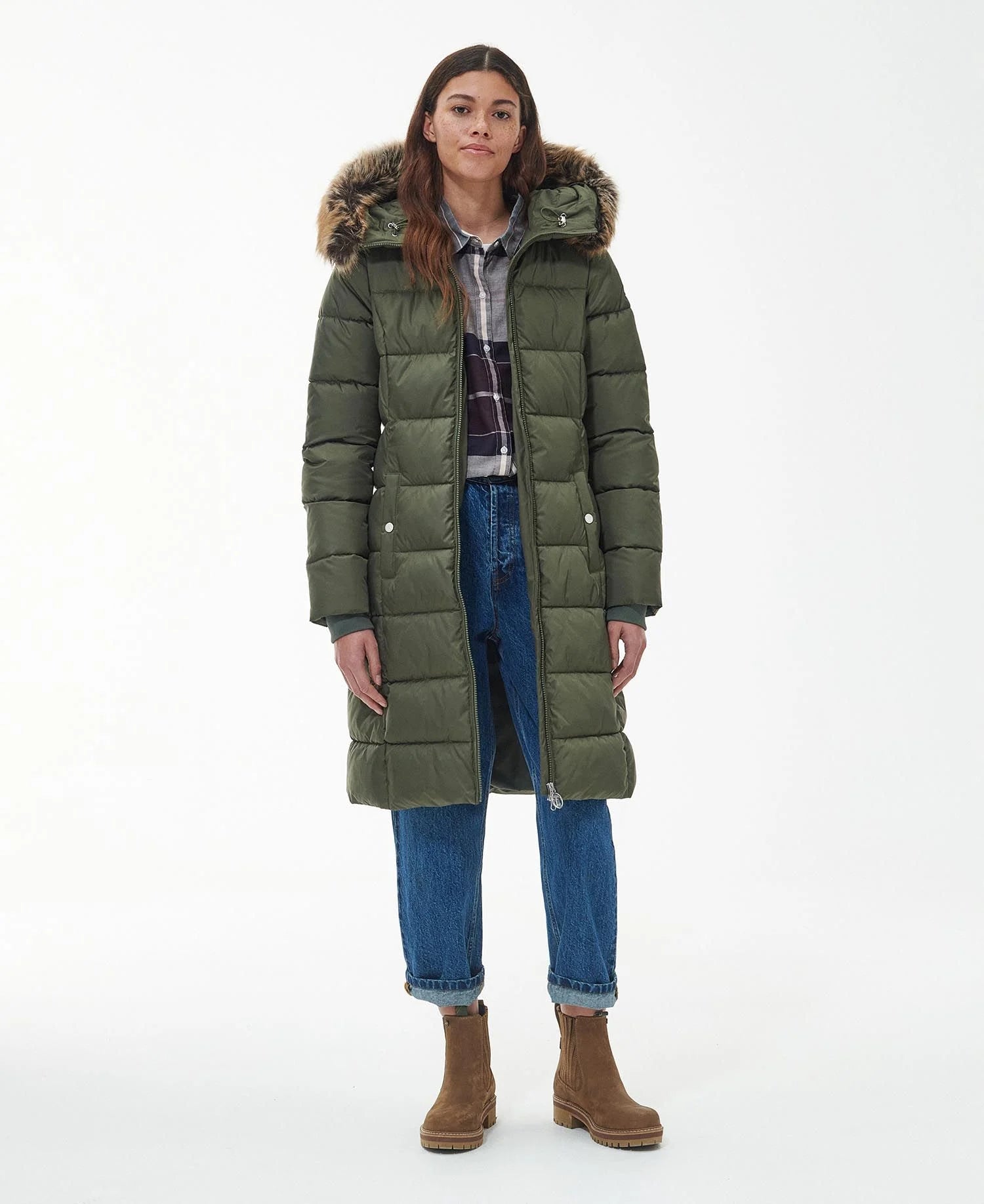 Rosoman Quilted Jacket - Deep Olive