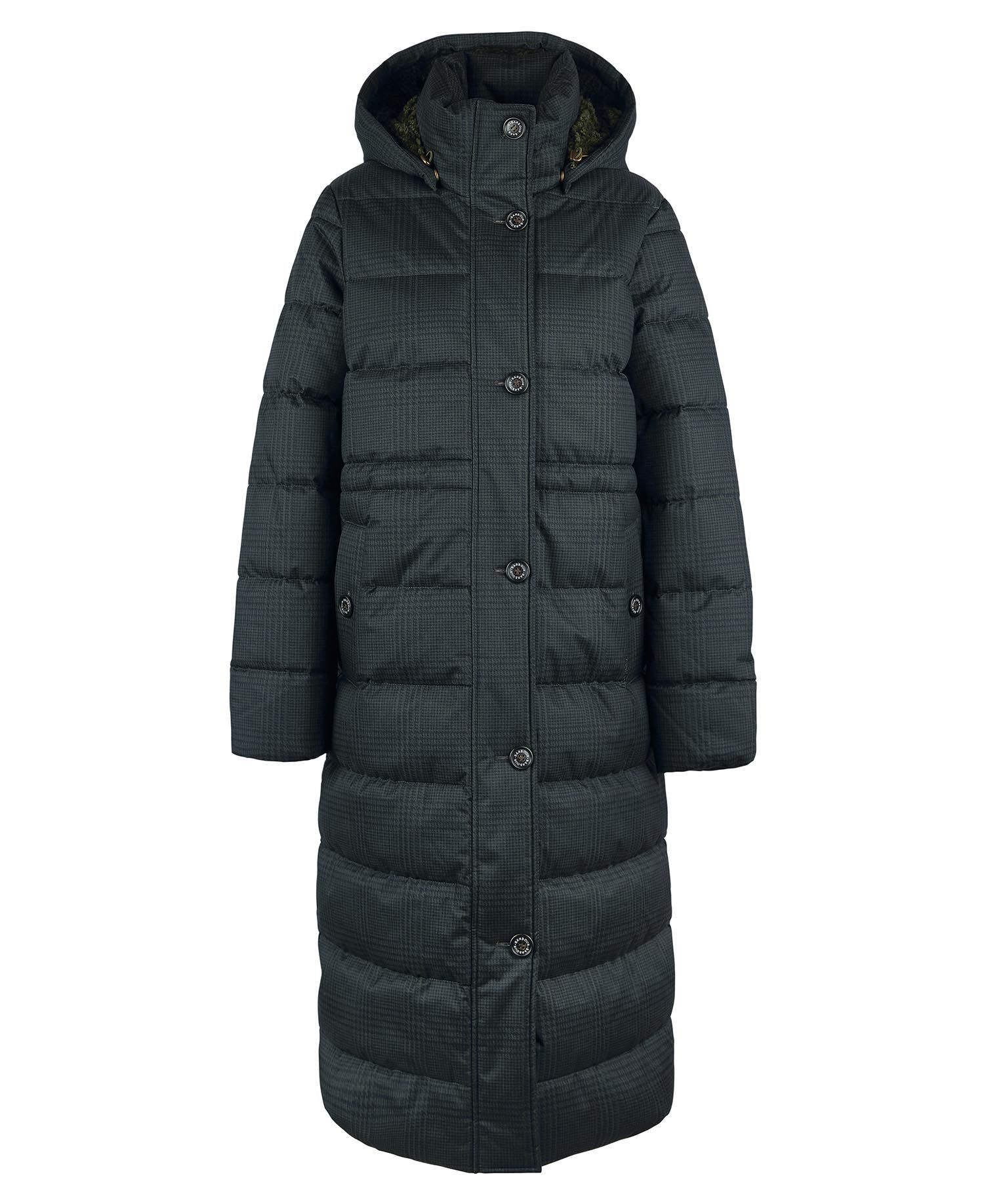 Herring Quilted Jacket - Olive Prince Of Wales Check