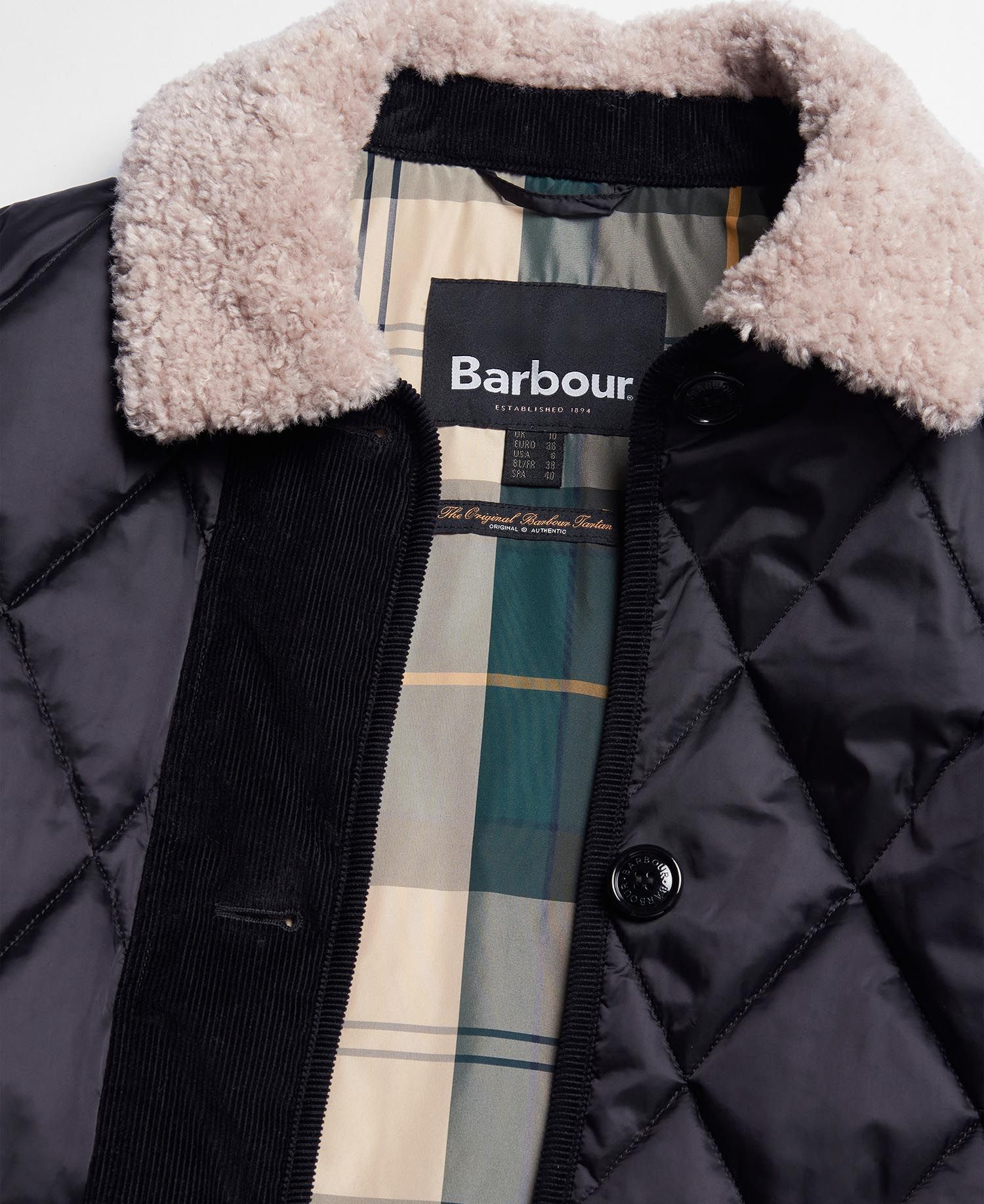Mulgrave Quilted Jacket - Black/Ancient