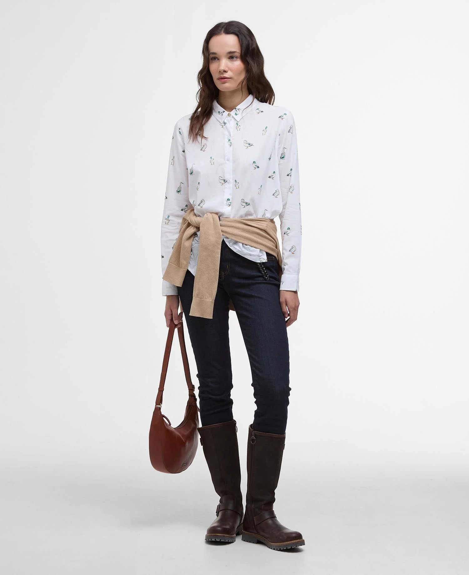 Safari Relaxed Long-Sleeved Shirt - Duck Print