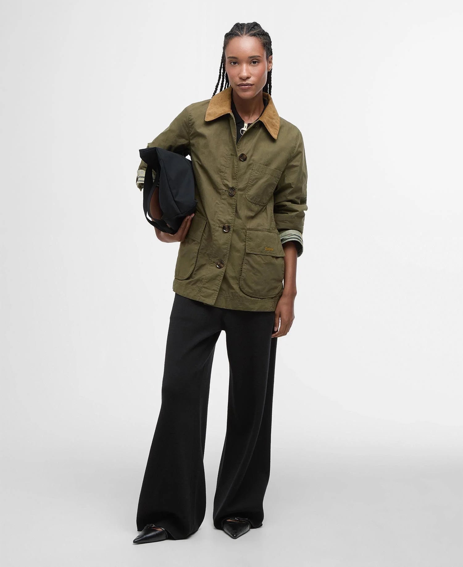 Averie Showerproof Jacket - Dusky Green/Ancient Tartan