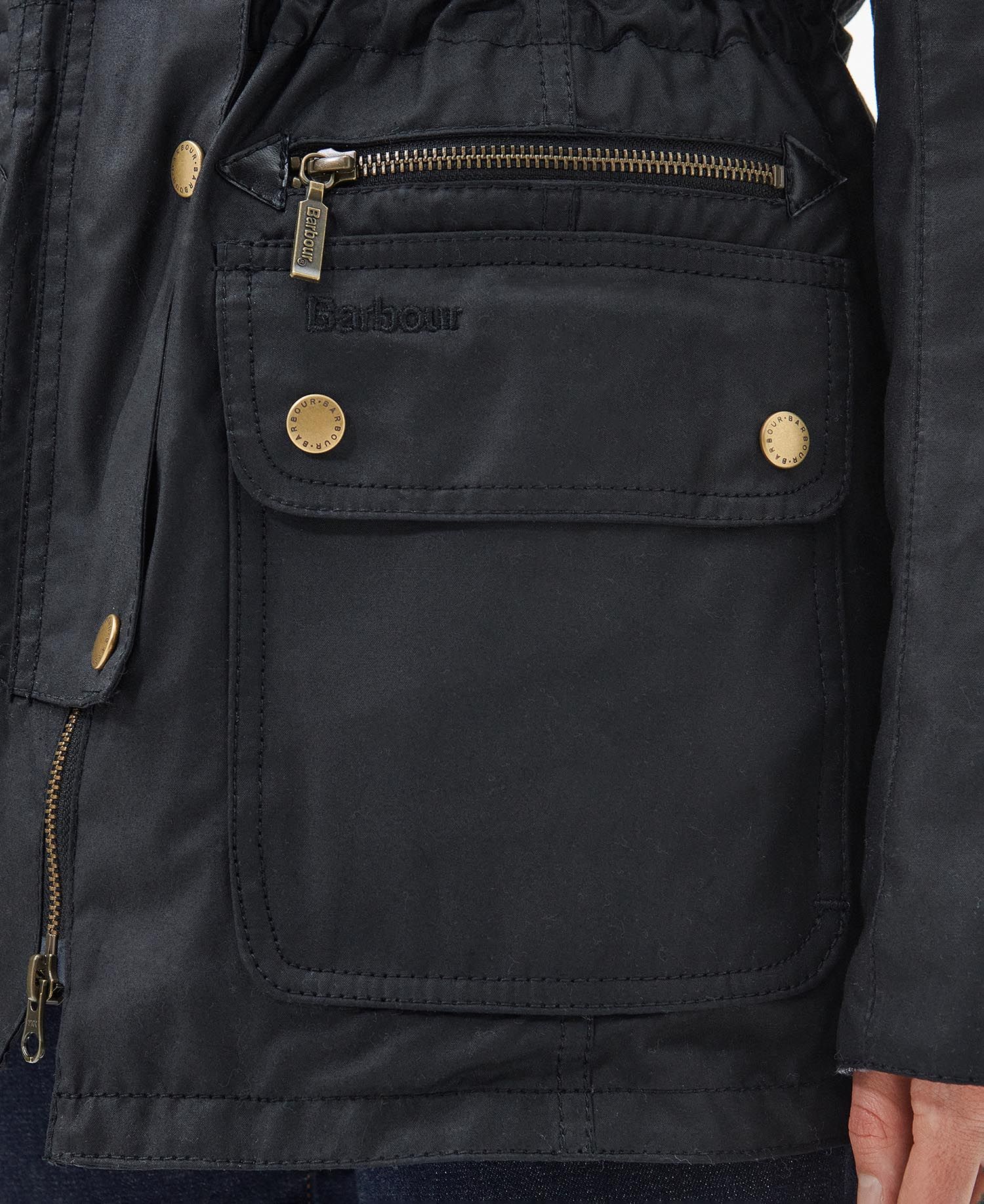 Women's Kelsall Waxed Cotton Parka - Classic Black