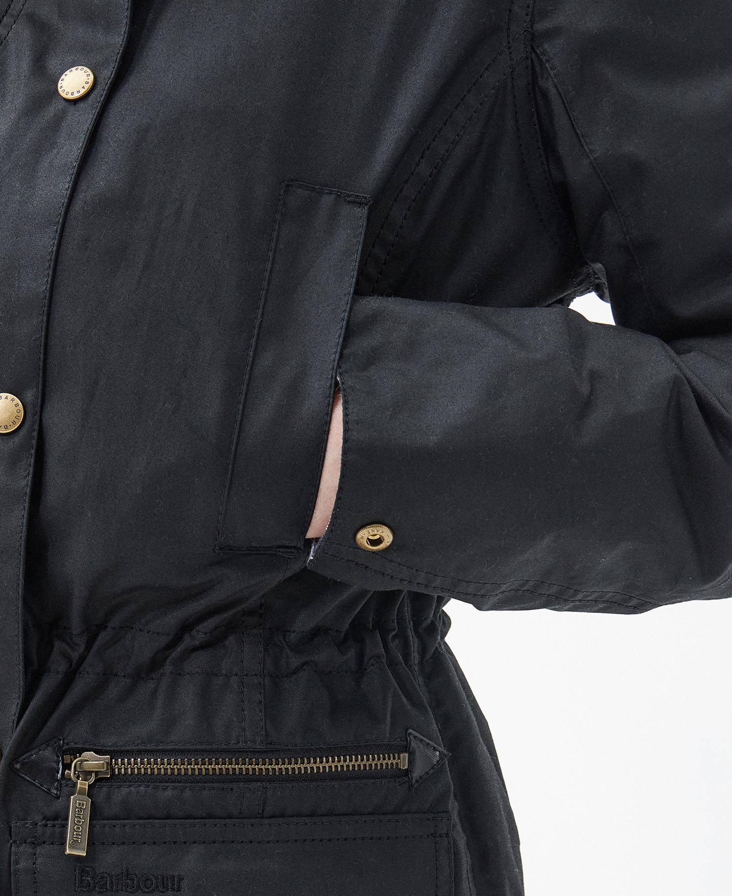 Women's Kelsall Waxed Cotton Parka - Classic Black