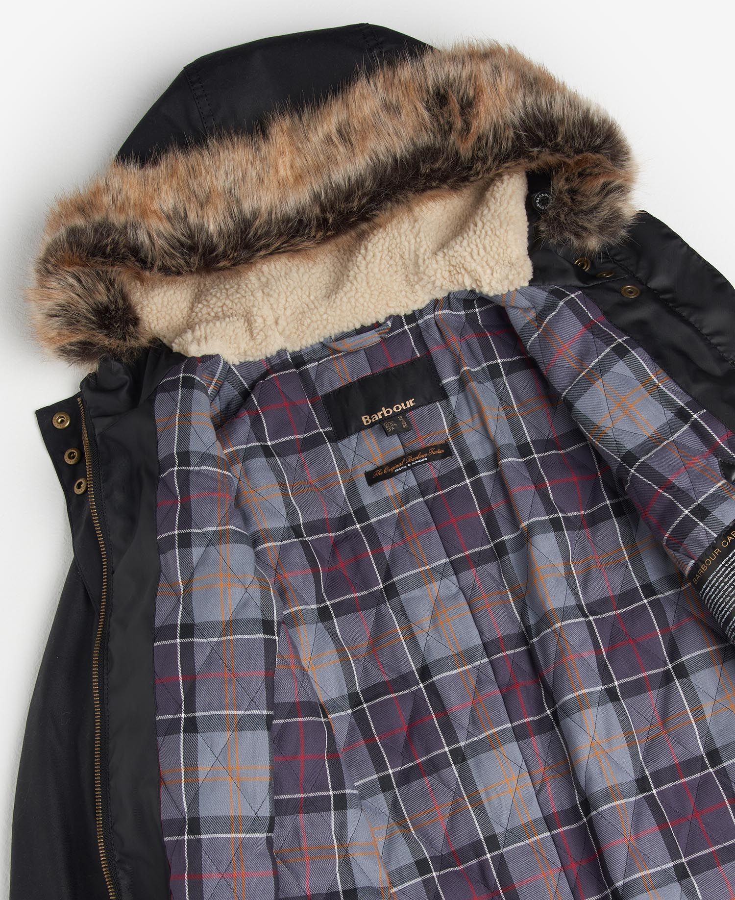 Women's Kelsall Waxed Cotton Parka - Classic Black