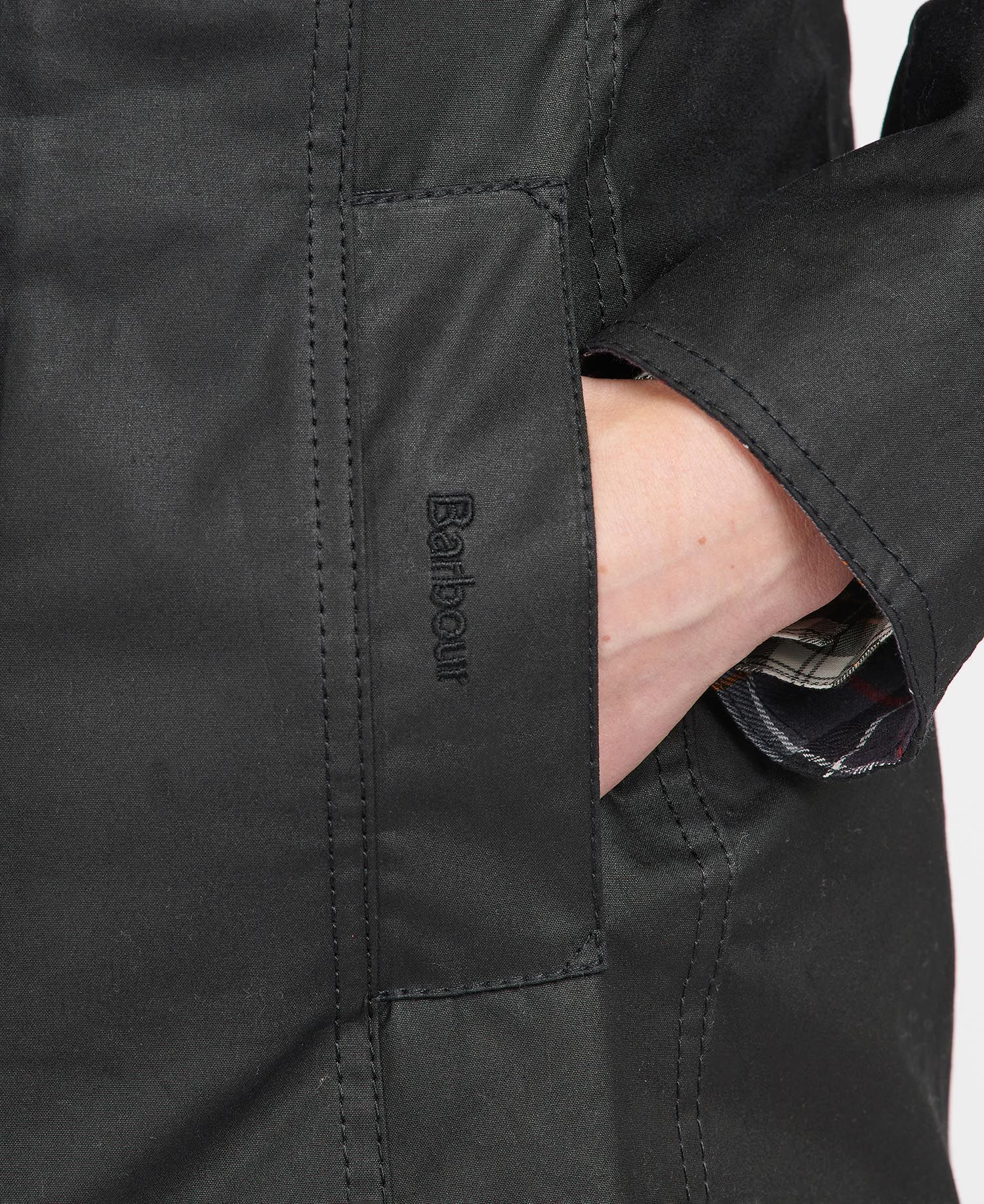 Belsay Wax Jacket - Black