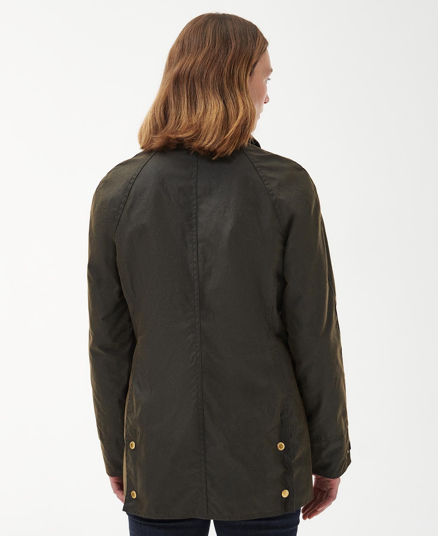 Premium Beadnell Wax Jacket - Olive