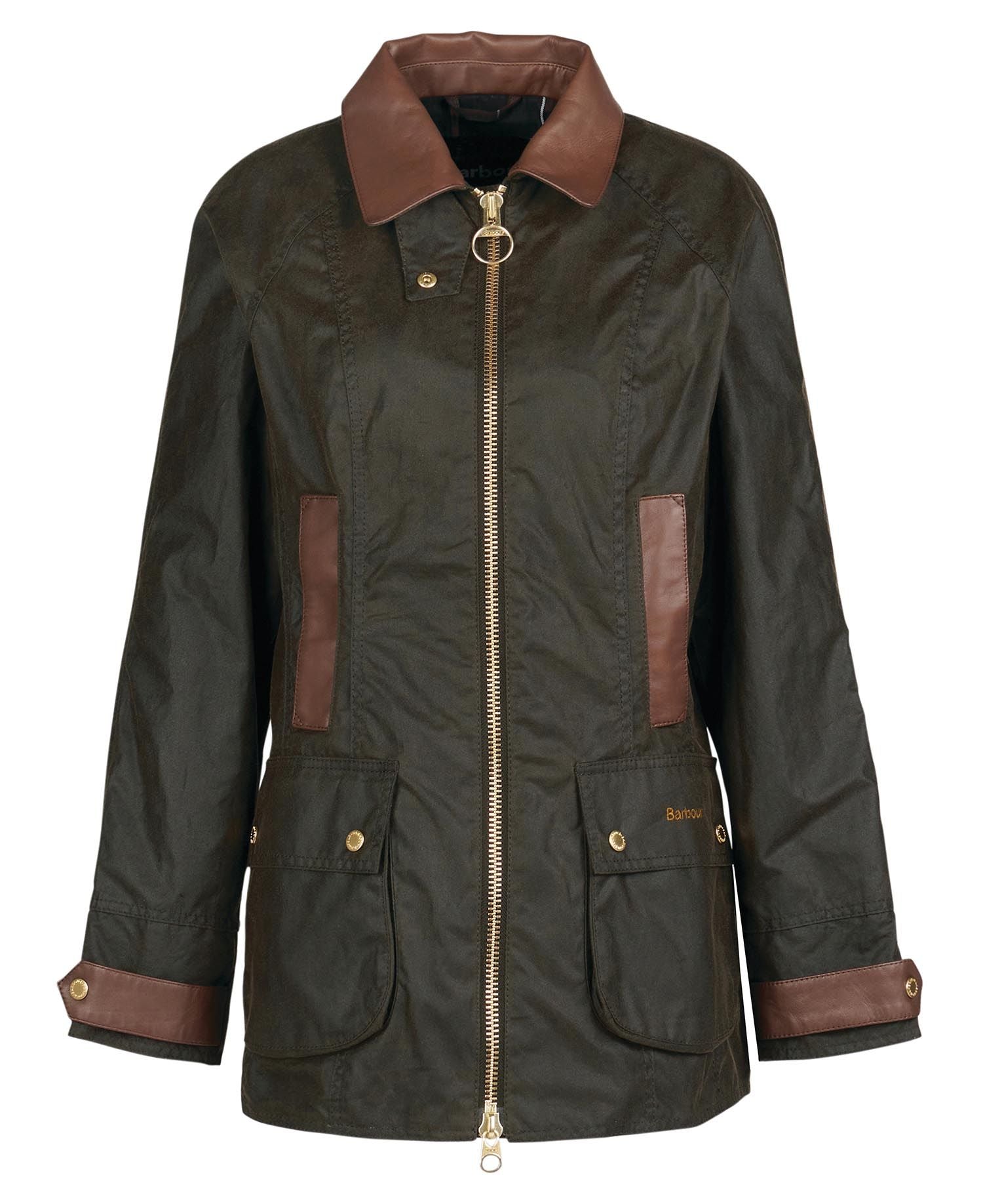 Premium Beadnell Wax Jacket - Olive