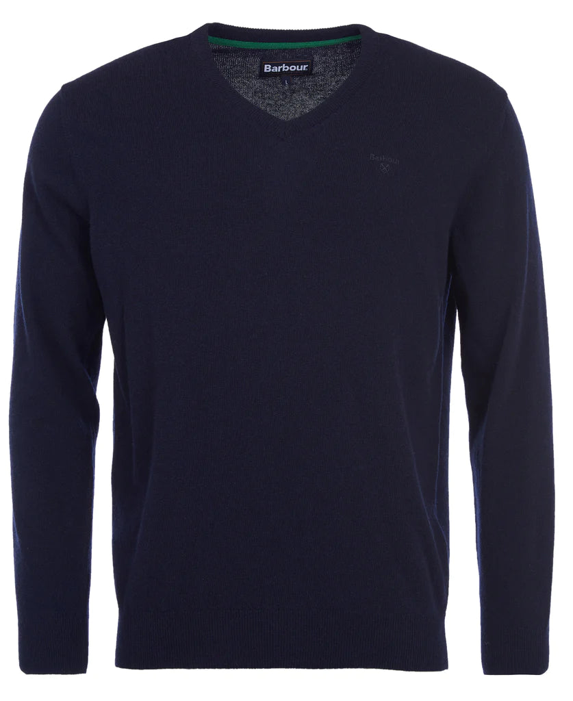 Essential Lambswool V Neck Jumper - Navy