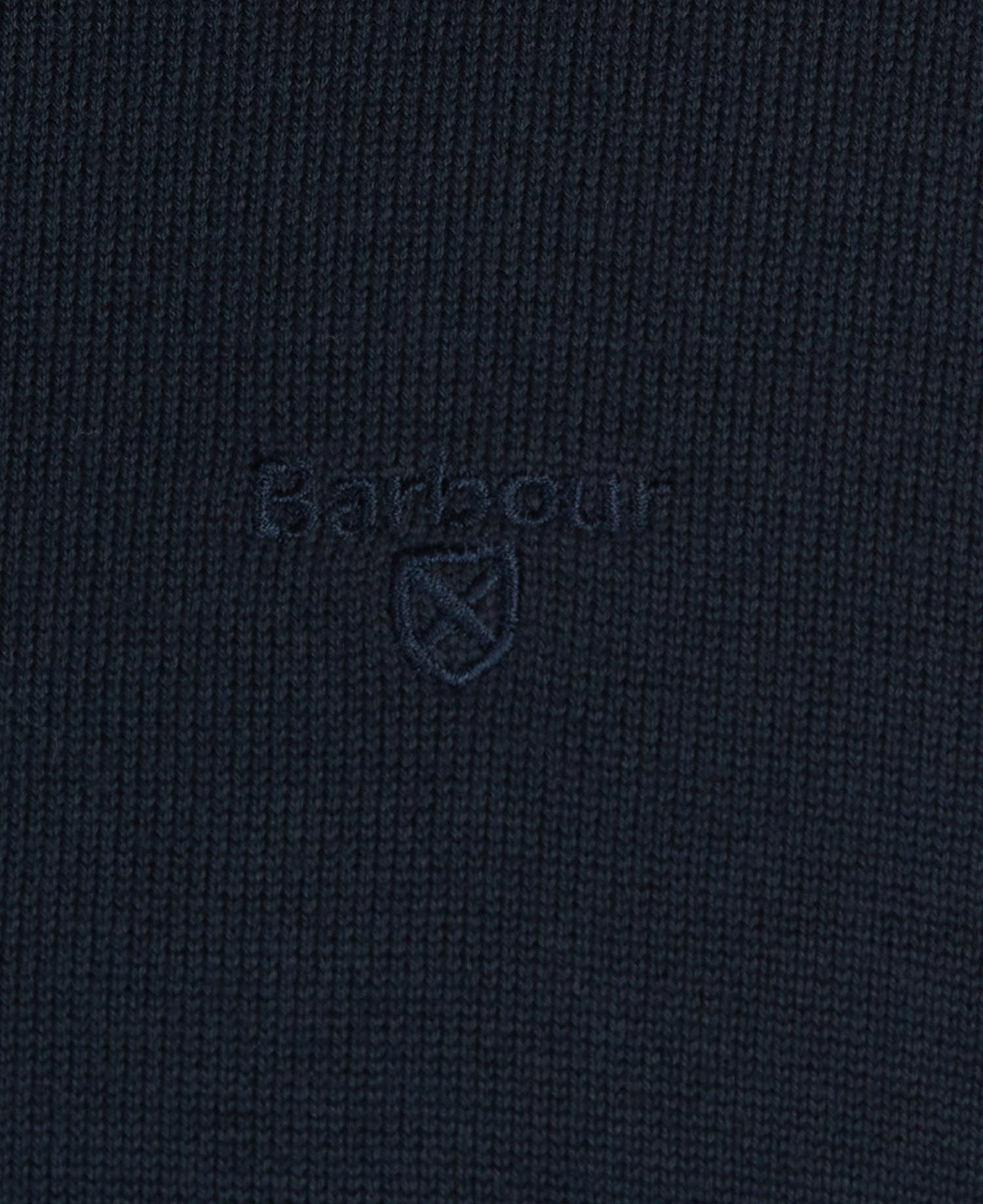Pima Cotton Crew Neck Sweater - Navy