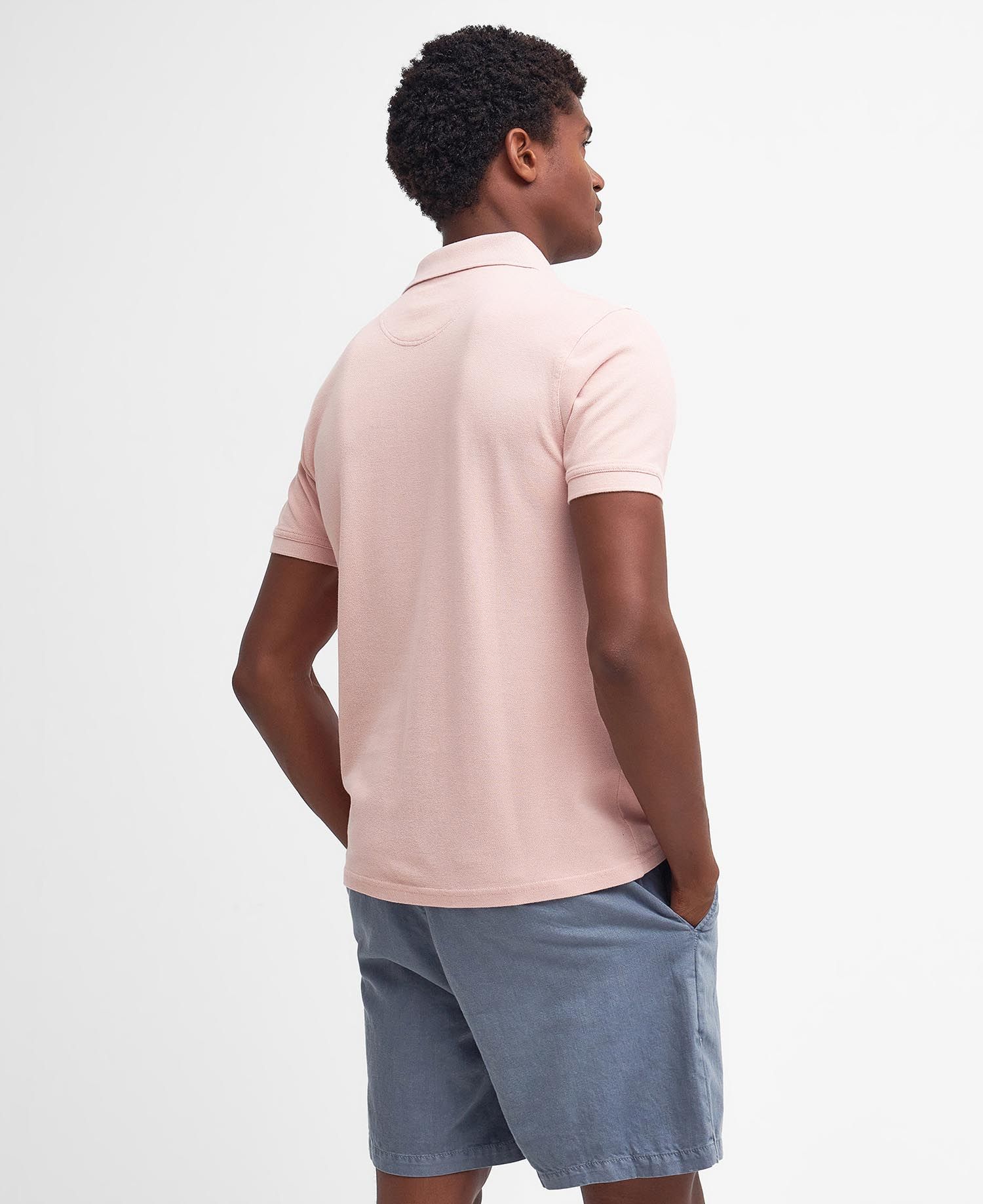 Sports Short-Sleeved Polo Shirt - Pink Mist
