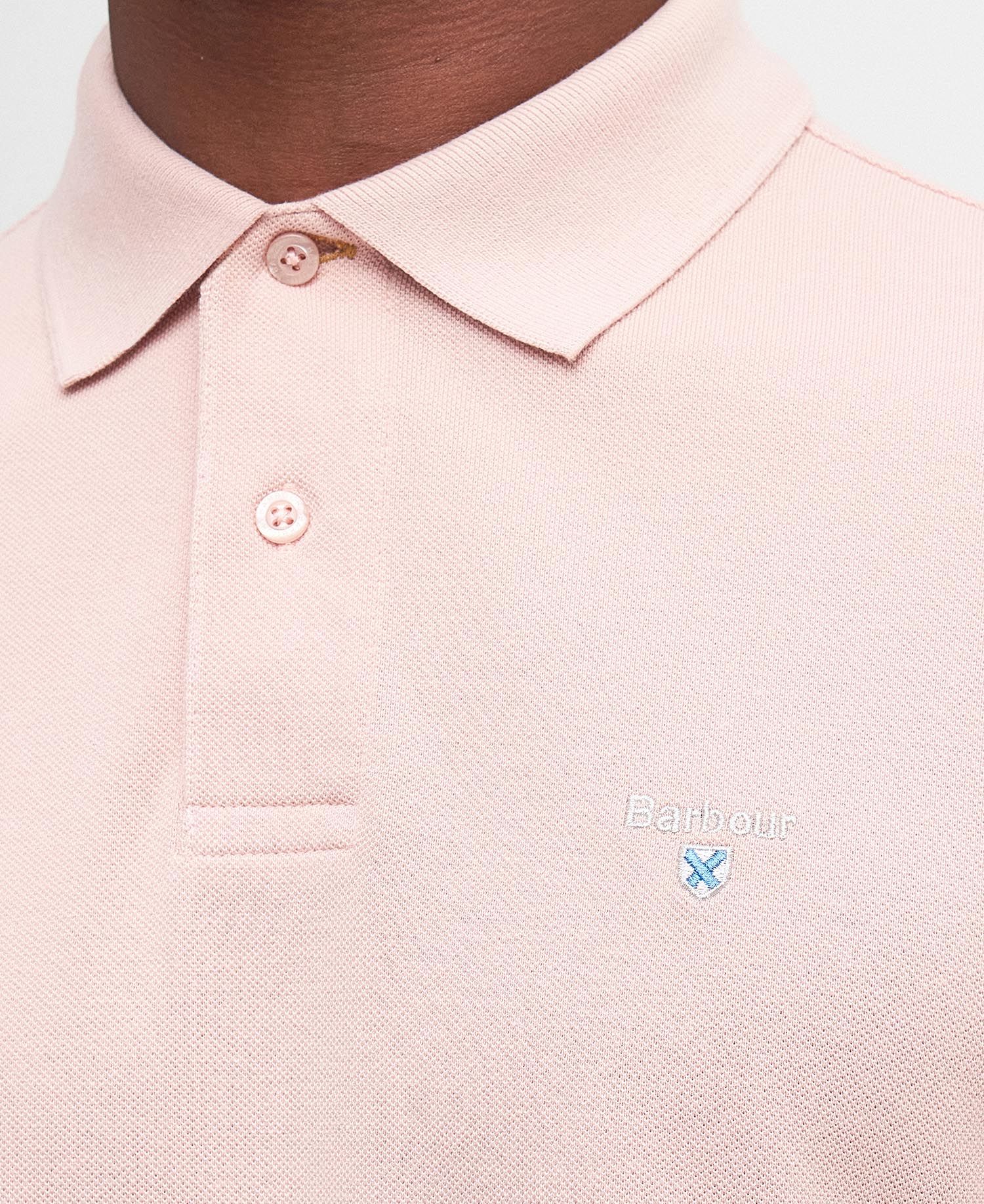 Sports Short-Sleeved Polo Shirt - Pink Mist