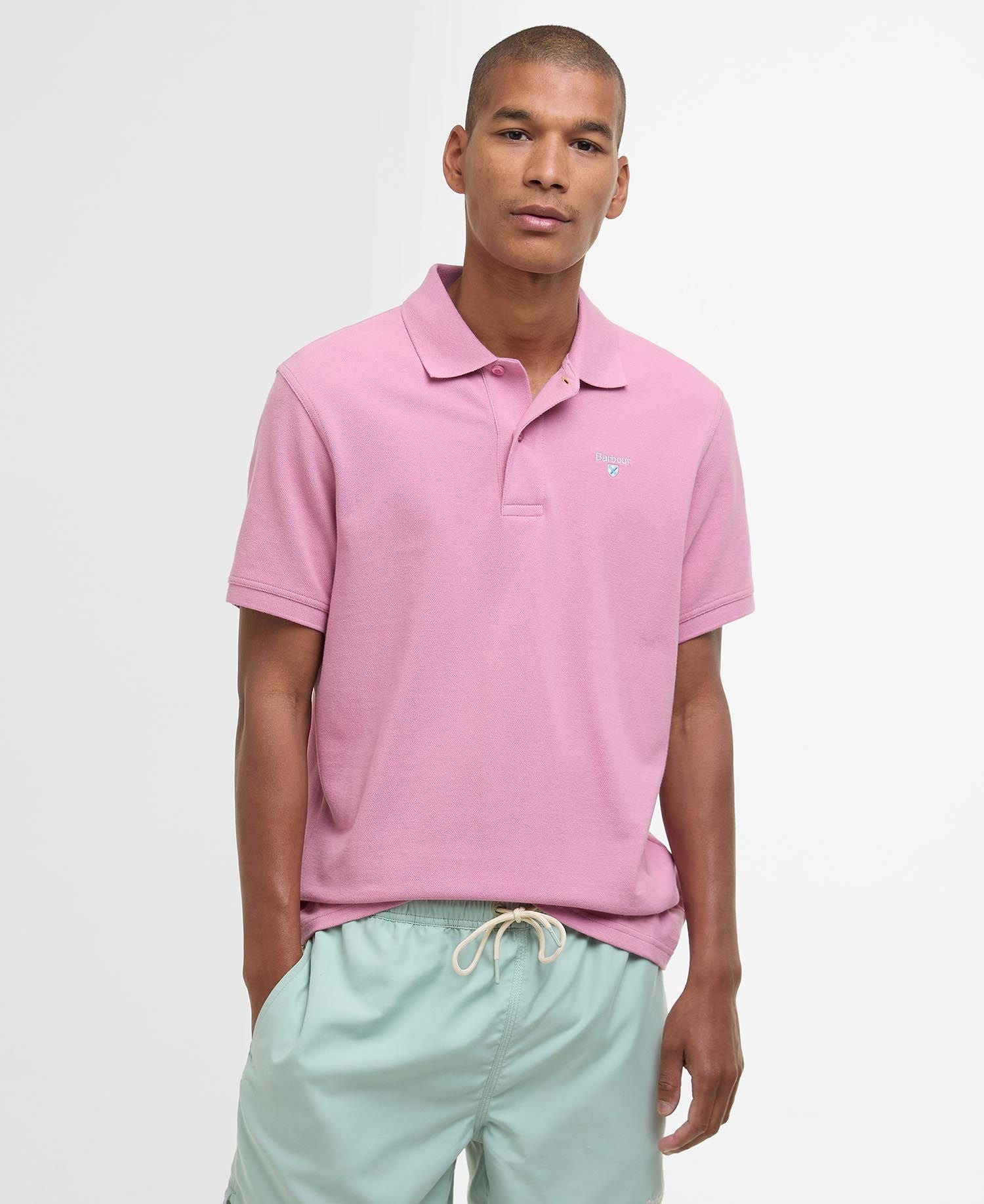 Sports Short-Sleeved Polo Shirt - True Pink