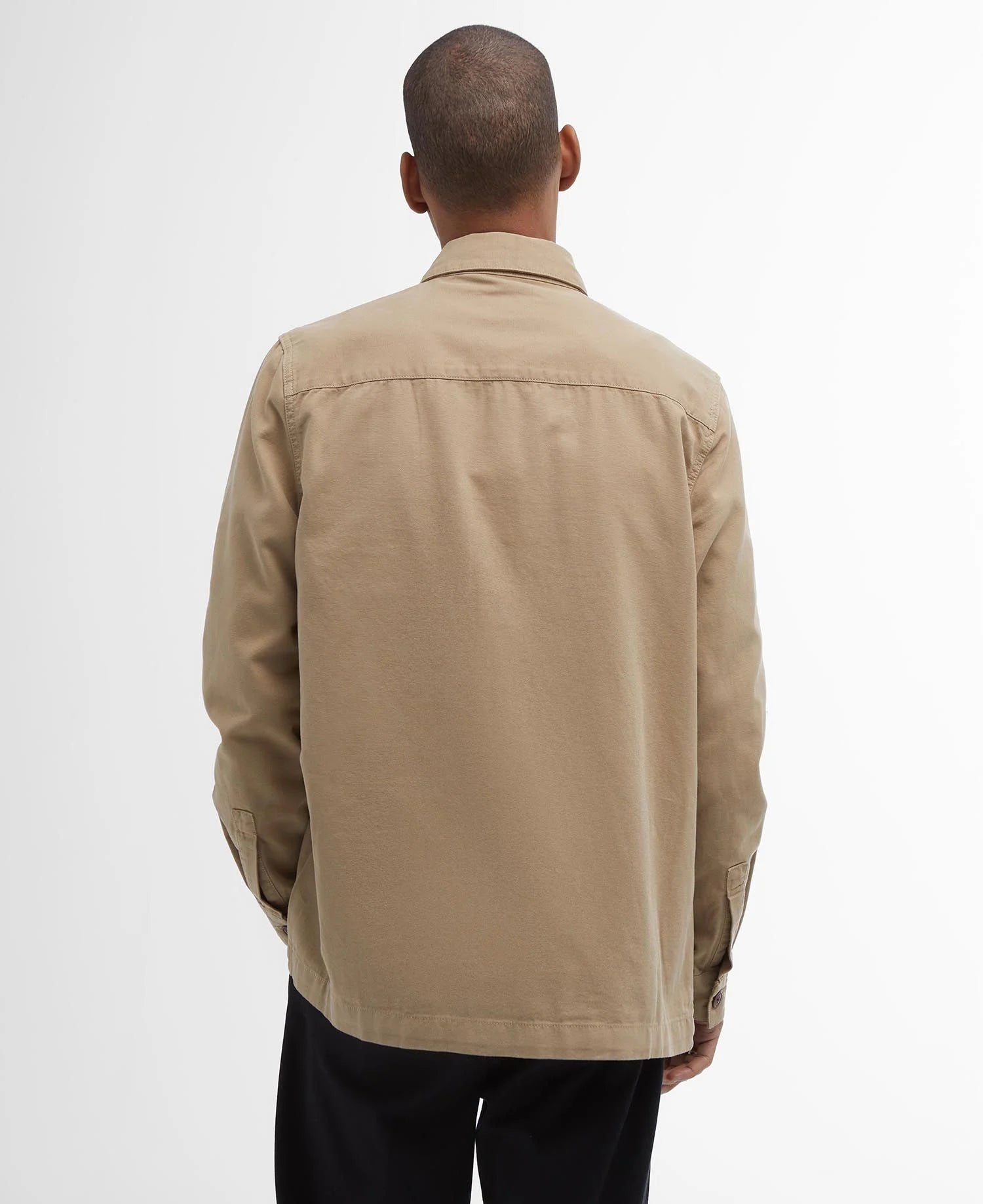 Washed Cotton Overshirt - Washed Stone