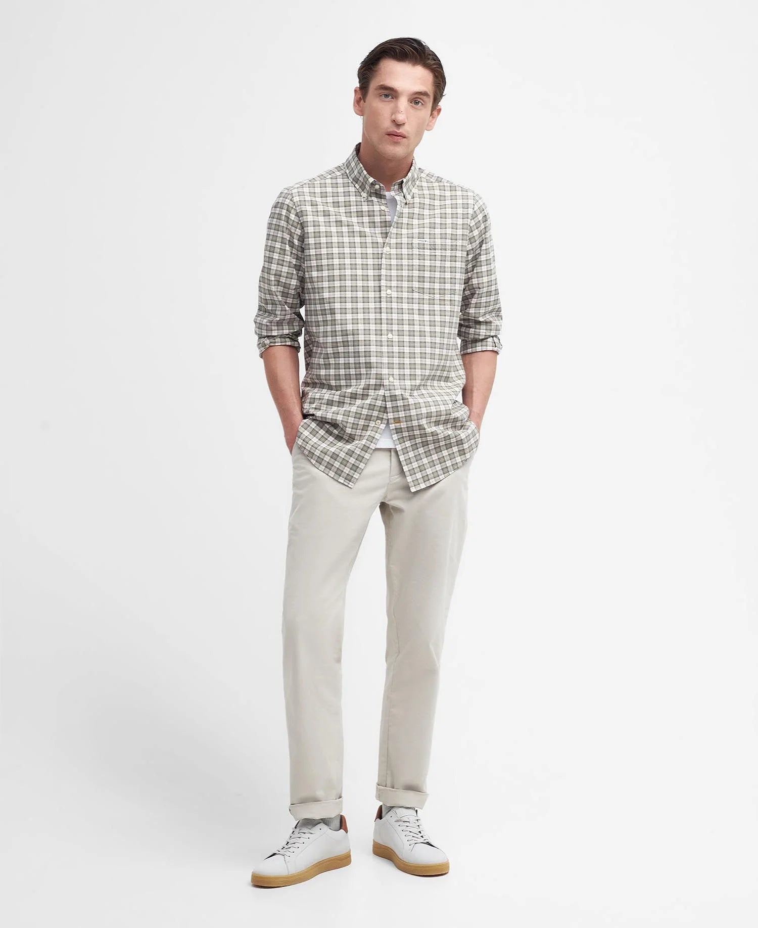 Lomond Tailored Shirt - Glenmore Olive Tartan