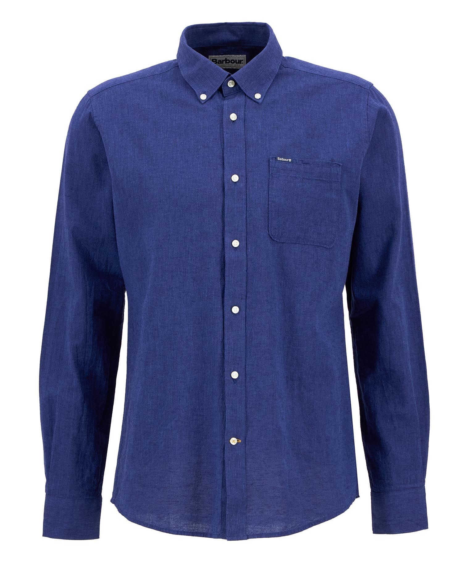 Nelson Tailored Long-Sleeved Shirt - Indigo