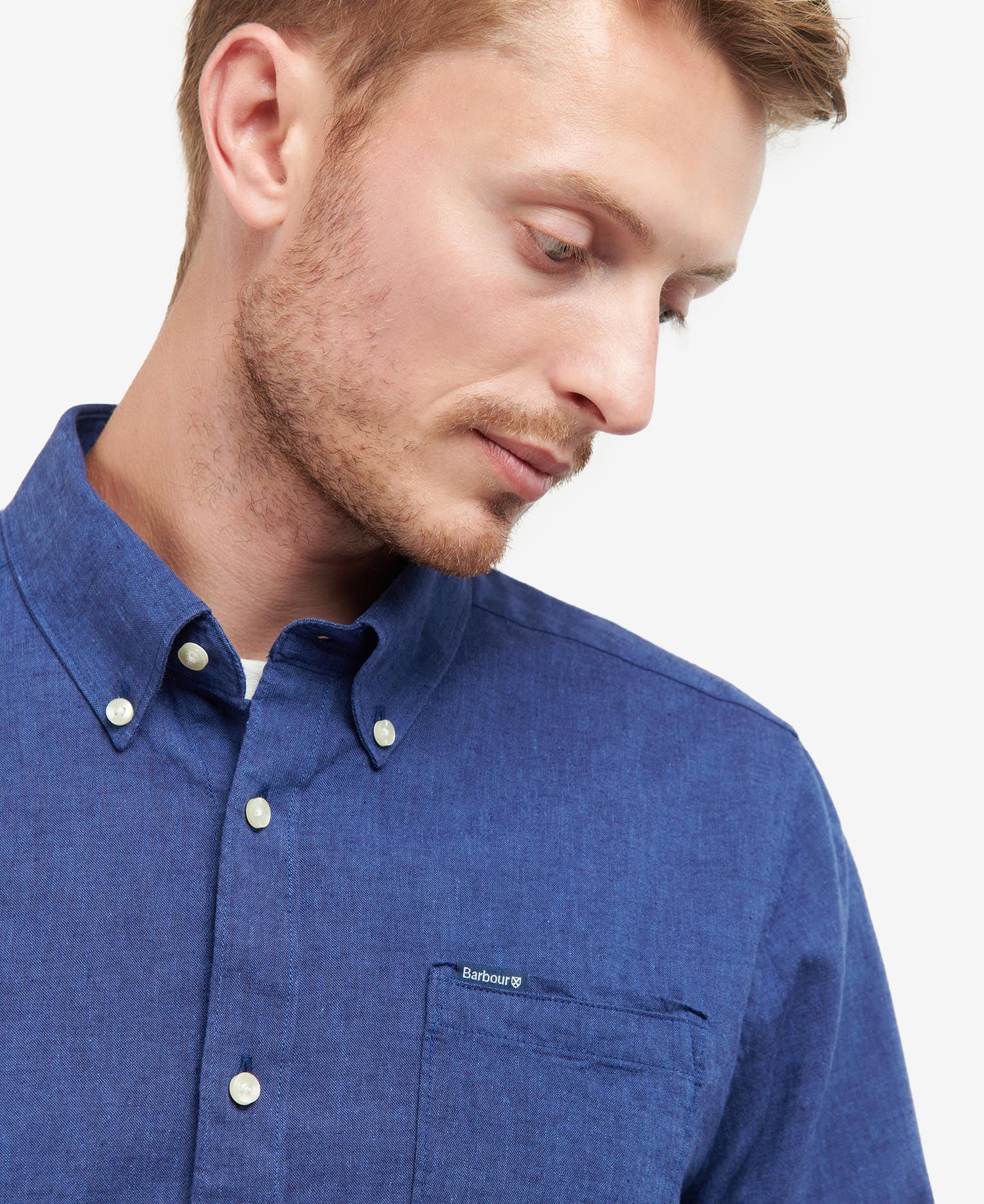Nelson Tailored Long-Sleeved Shirt - Indigo