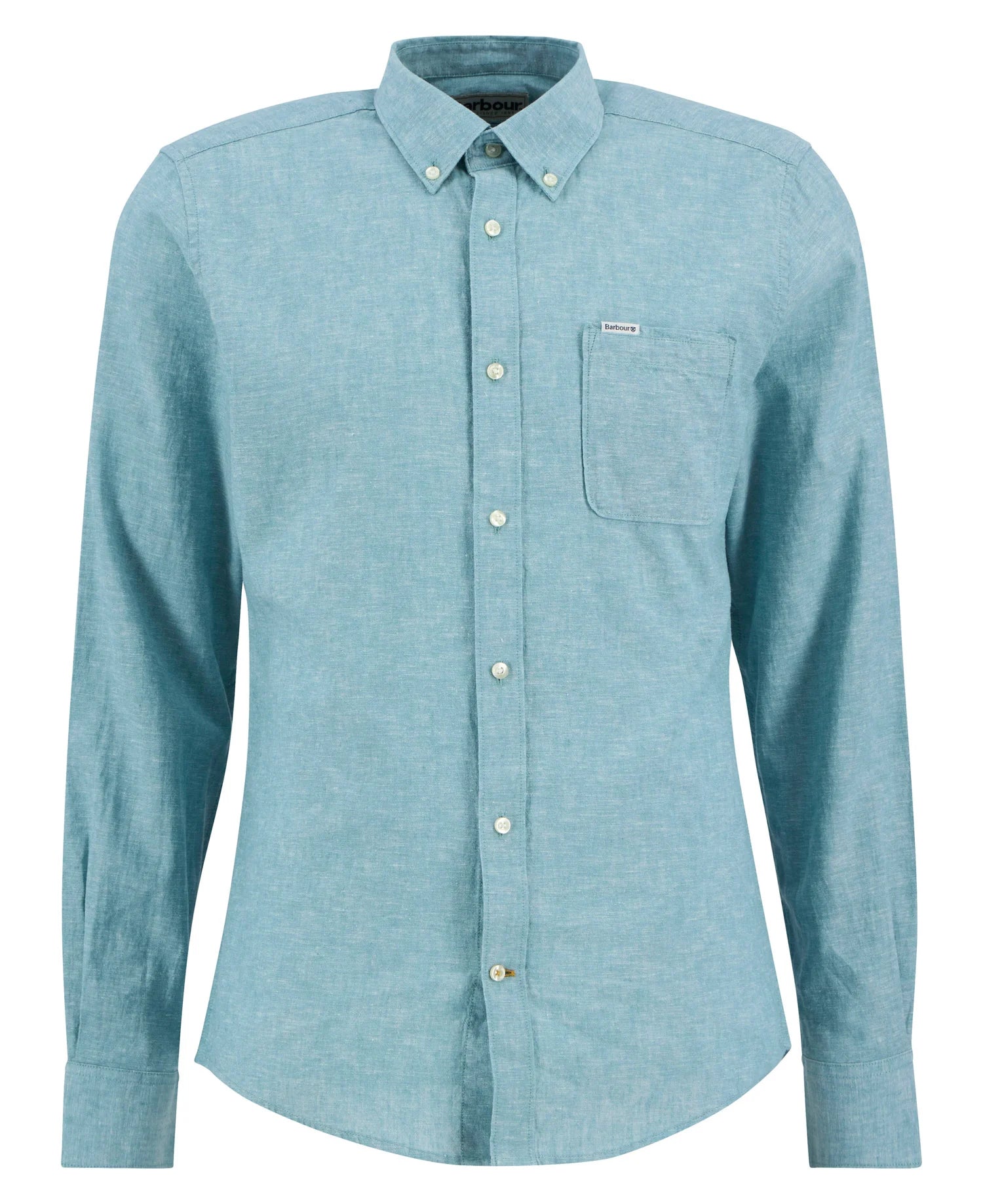 Nelson Tailored Long-Sleeved Shirt - Light Teal