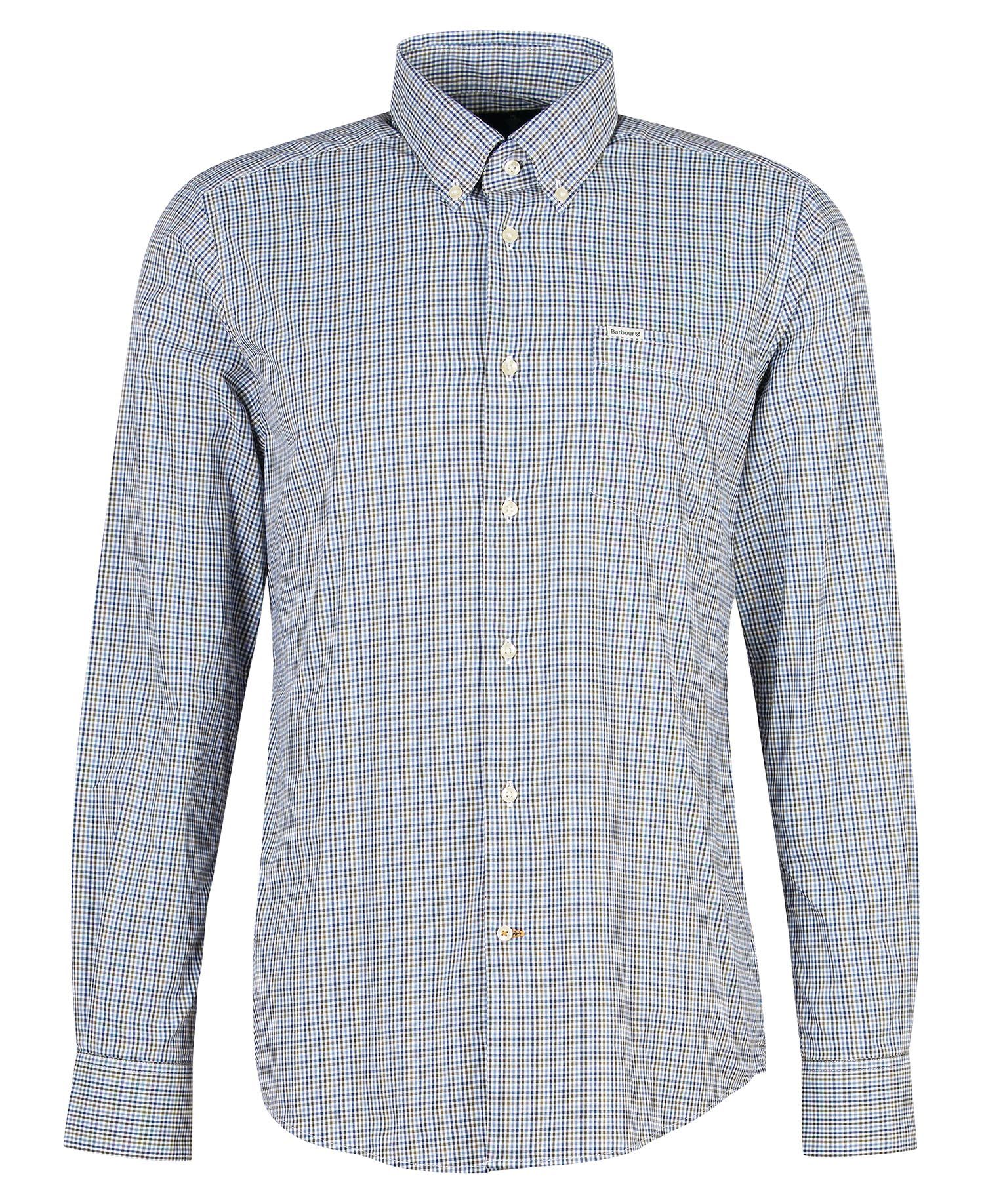 Men's Stanhope Performance Checked Shirt - Navy