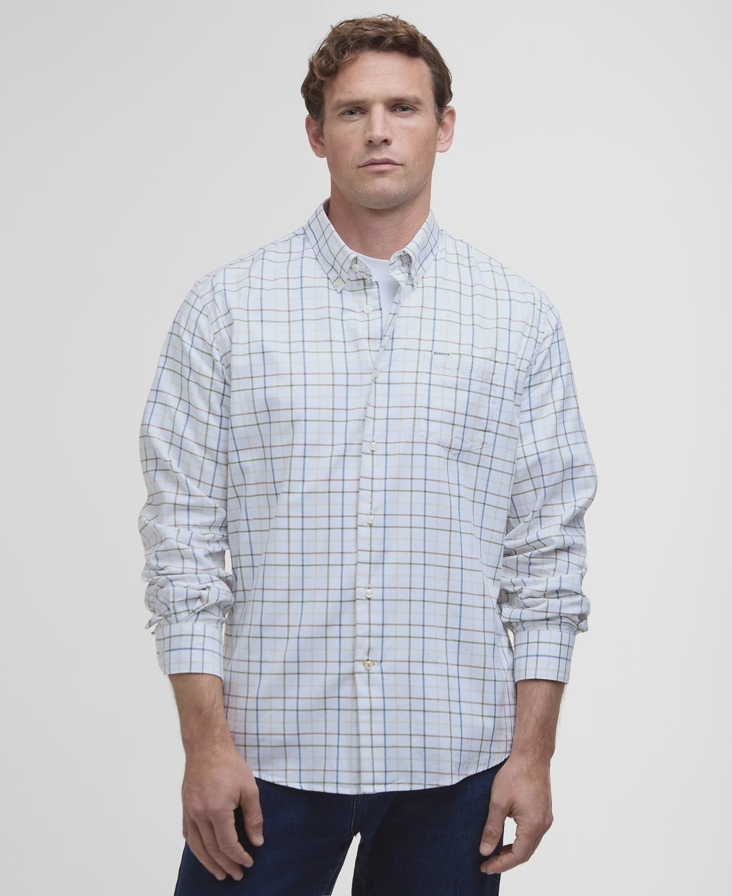 Caswell Regular Long-Sleeved Shirt - Pine Green
