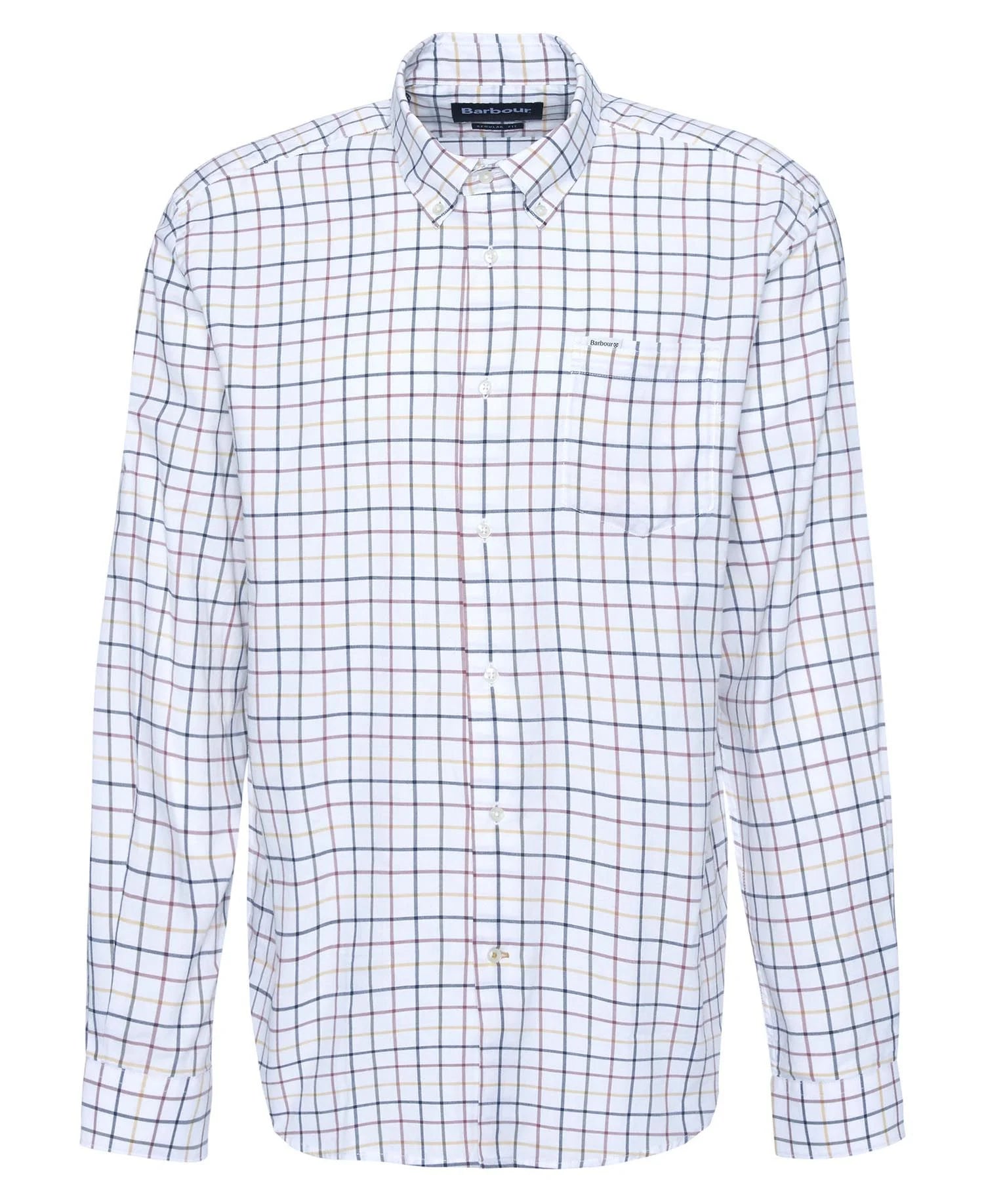 Caswell Regular Long-Sleeved Shirt - Navy