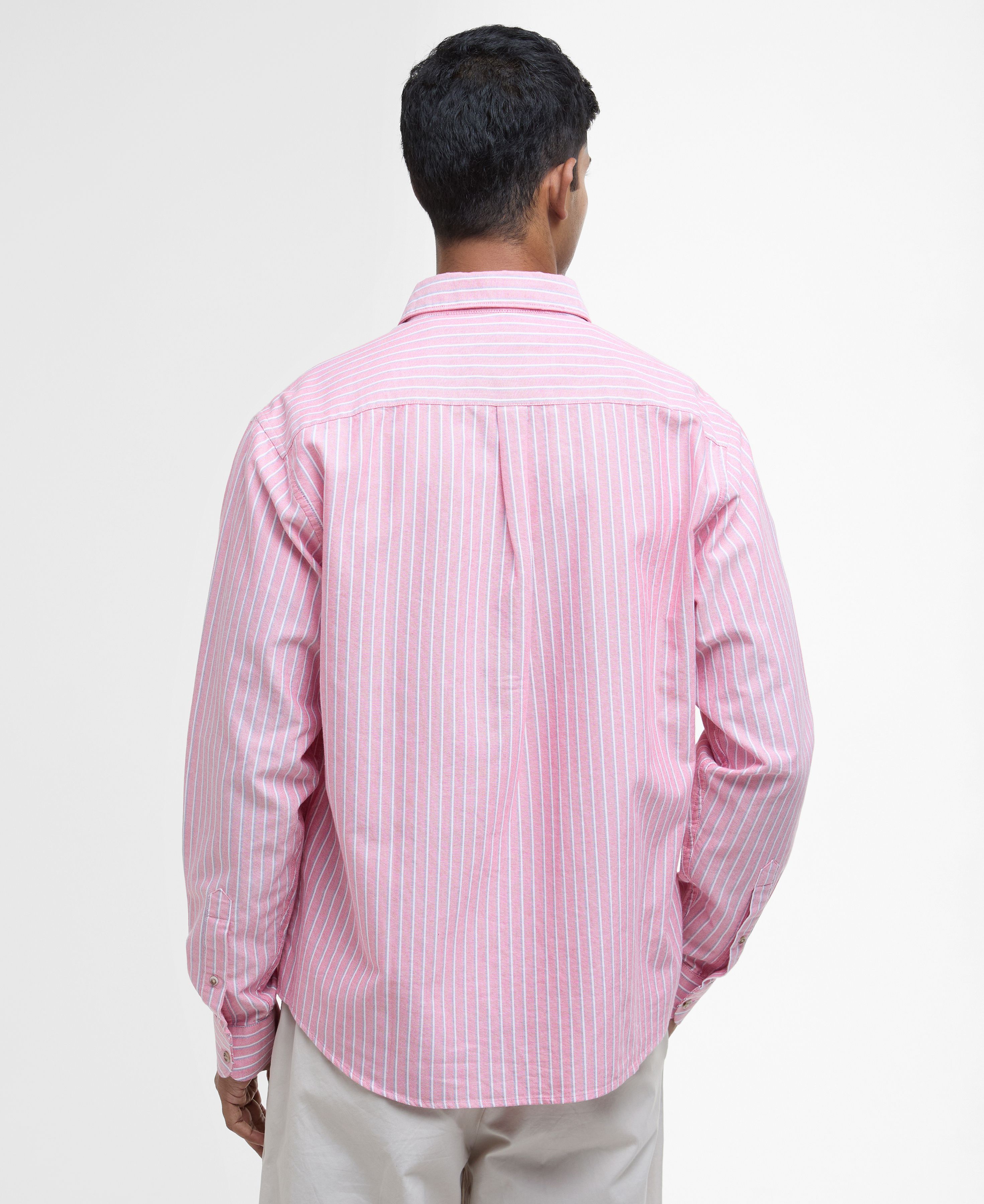 Fenfield Striped Relaxed Long-Sleeved Shirt - Classic Red