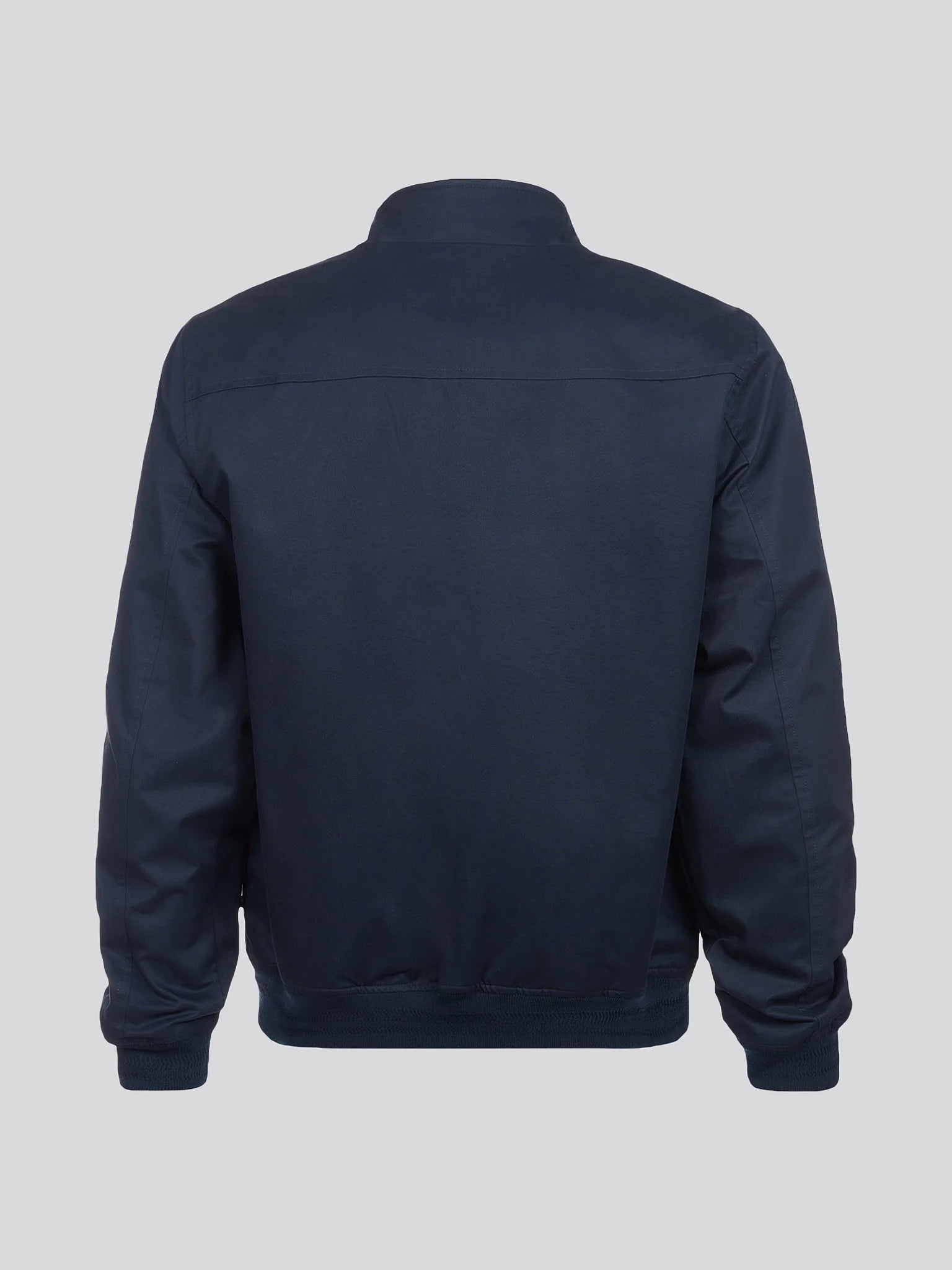 Mens Cotton Twill Harrington Jacket in Dark Sapphire Navy / Haute Red DHM
