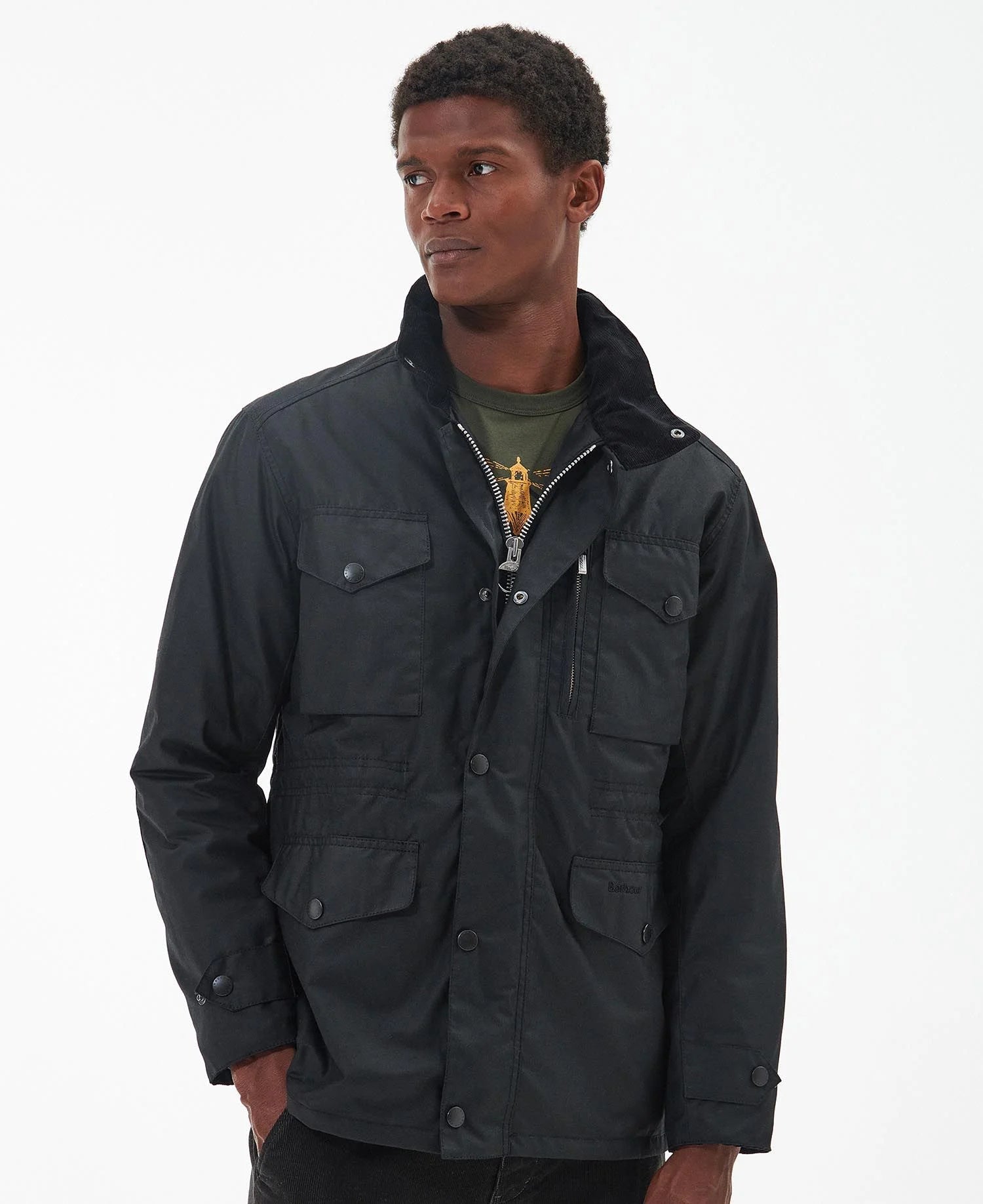 Men's barbour sapper waxed jacket online