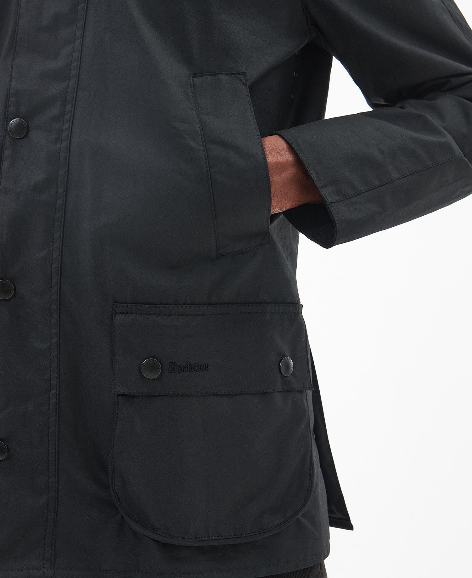 Men's Ashby Wax Jacket - Black/Classic