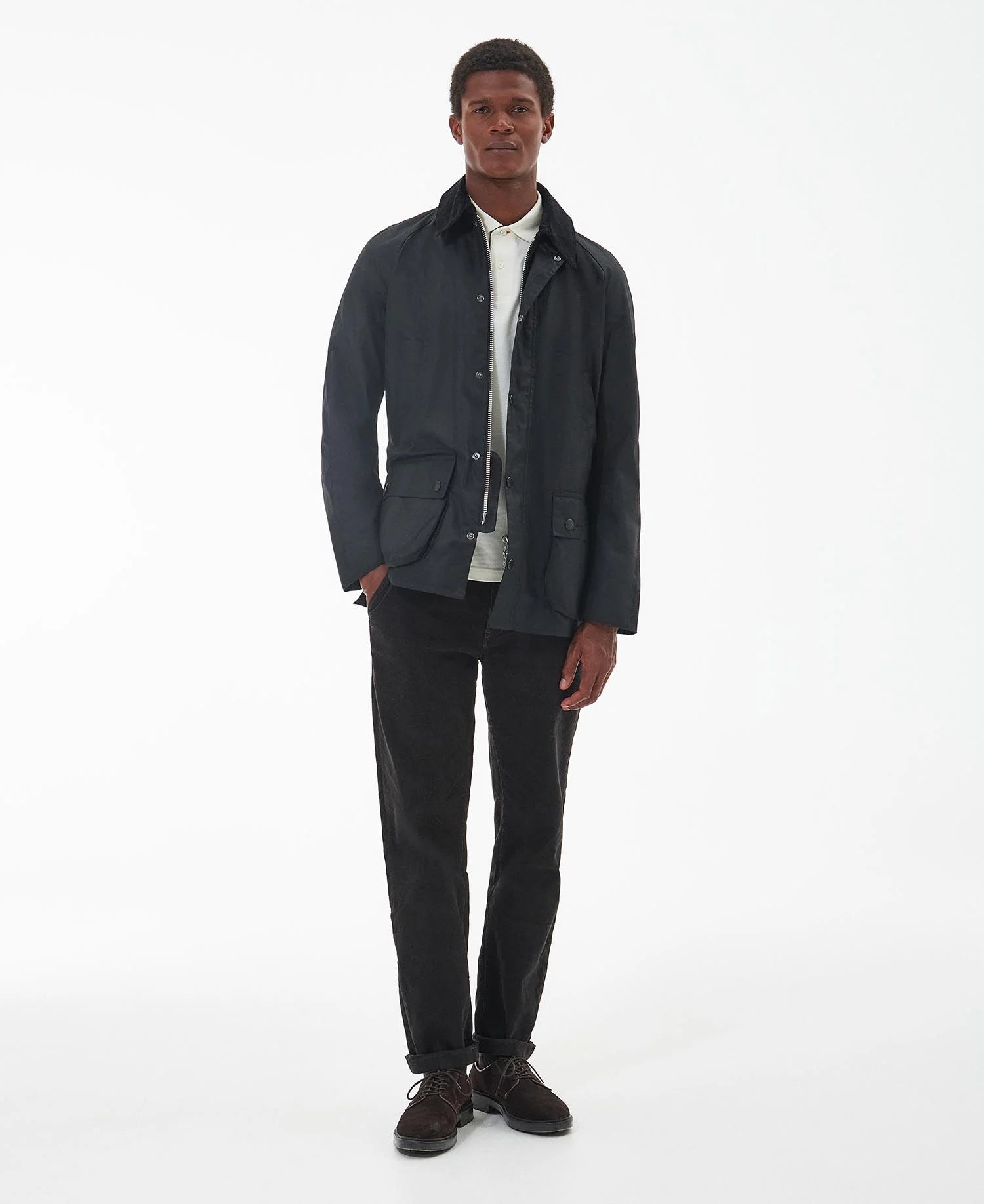 Men's Ashby Wax Jacket - Black/Classic