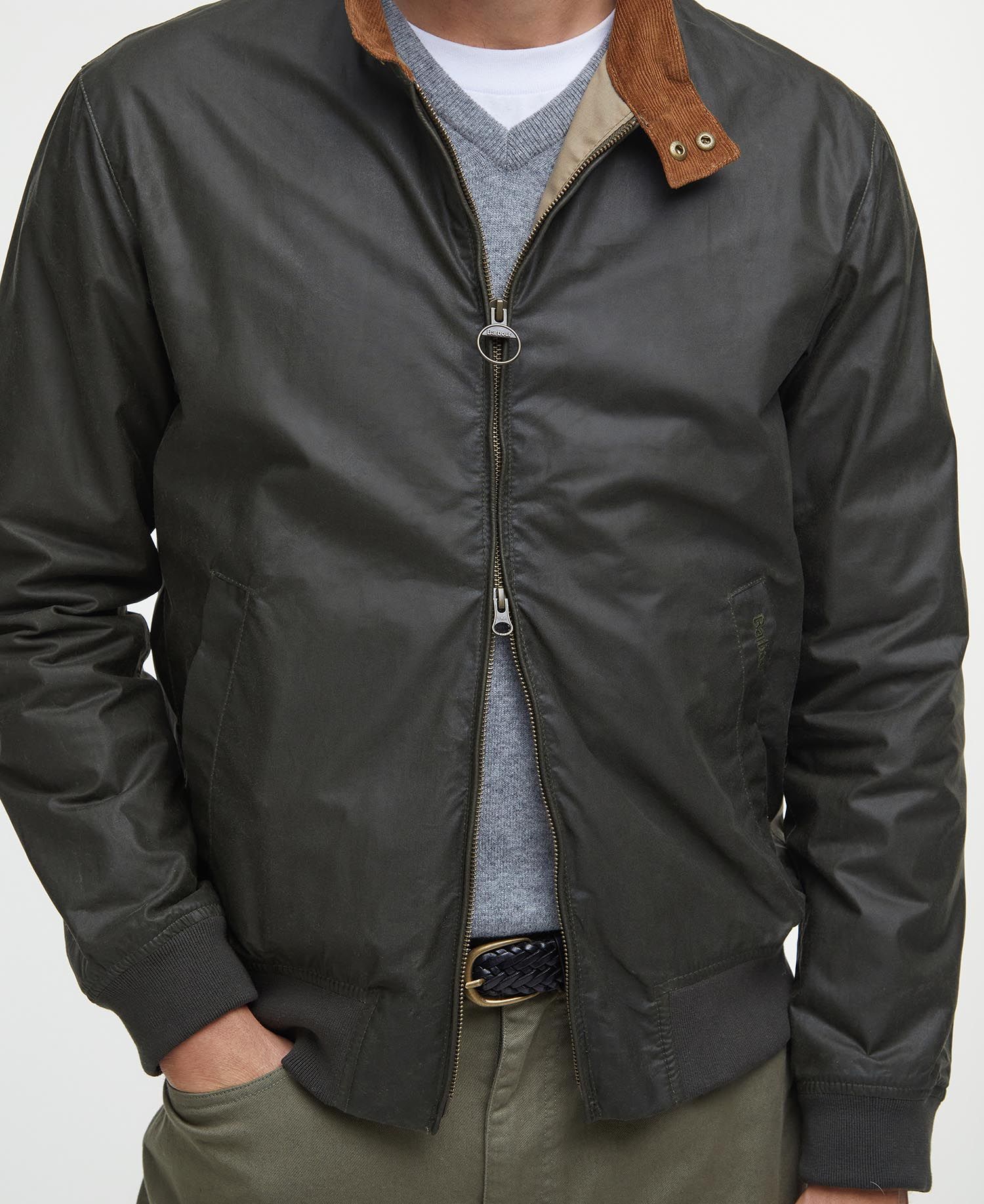 Lightweight Royston Waxed Jacket - Archive Olive