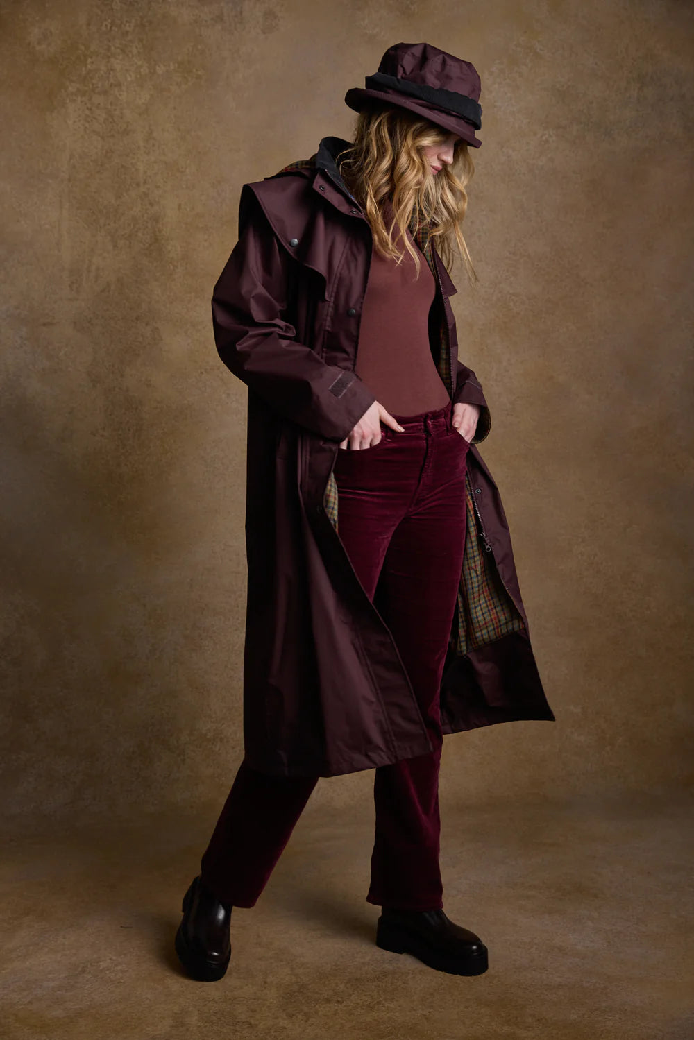 Malvern Waterproof Coat - Deep Claret
