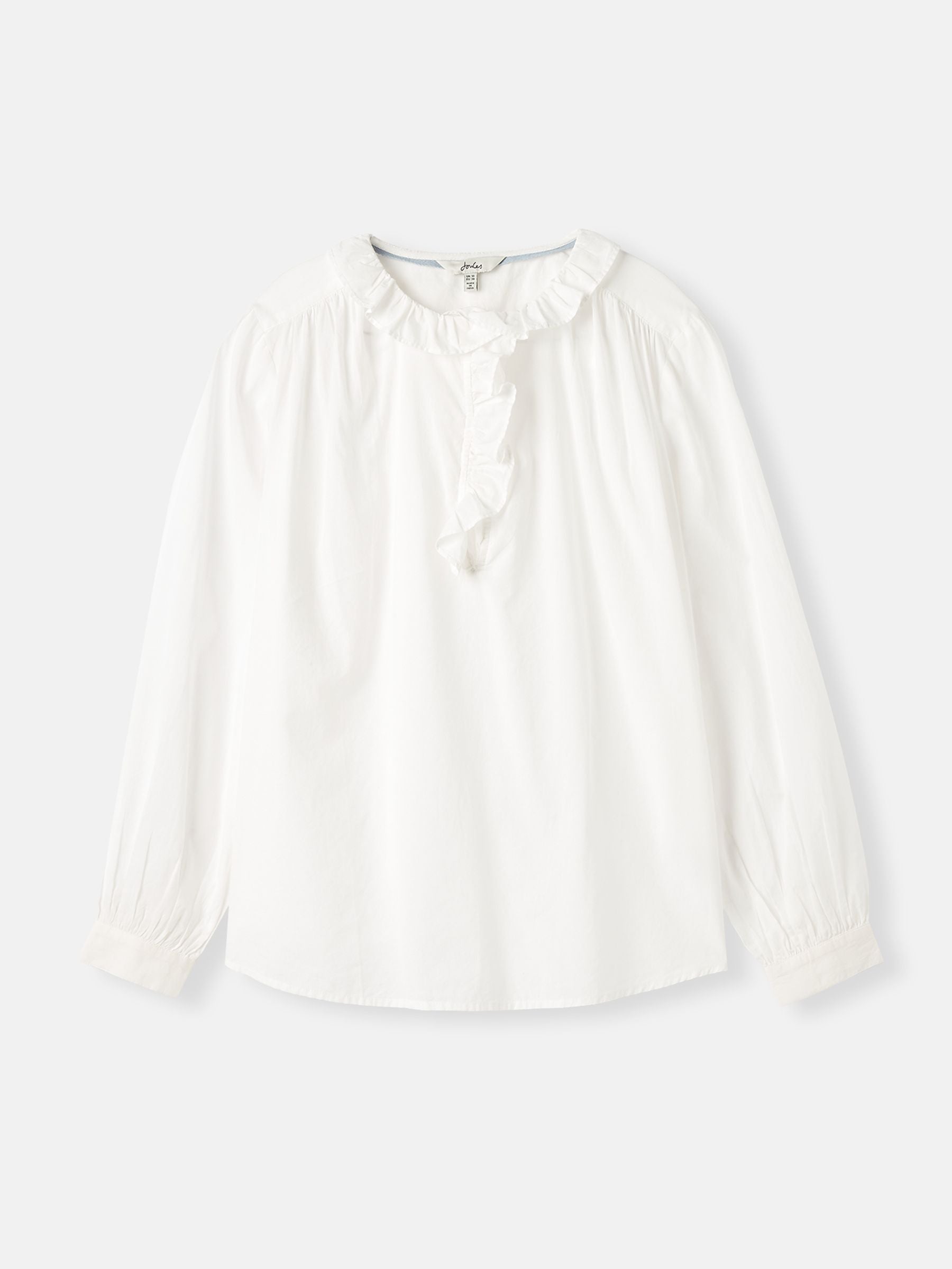 Melanie Frill Blouse - Chalk
